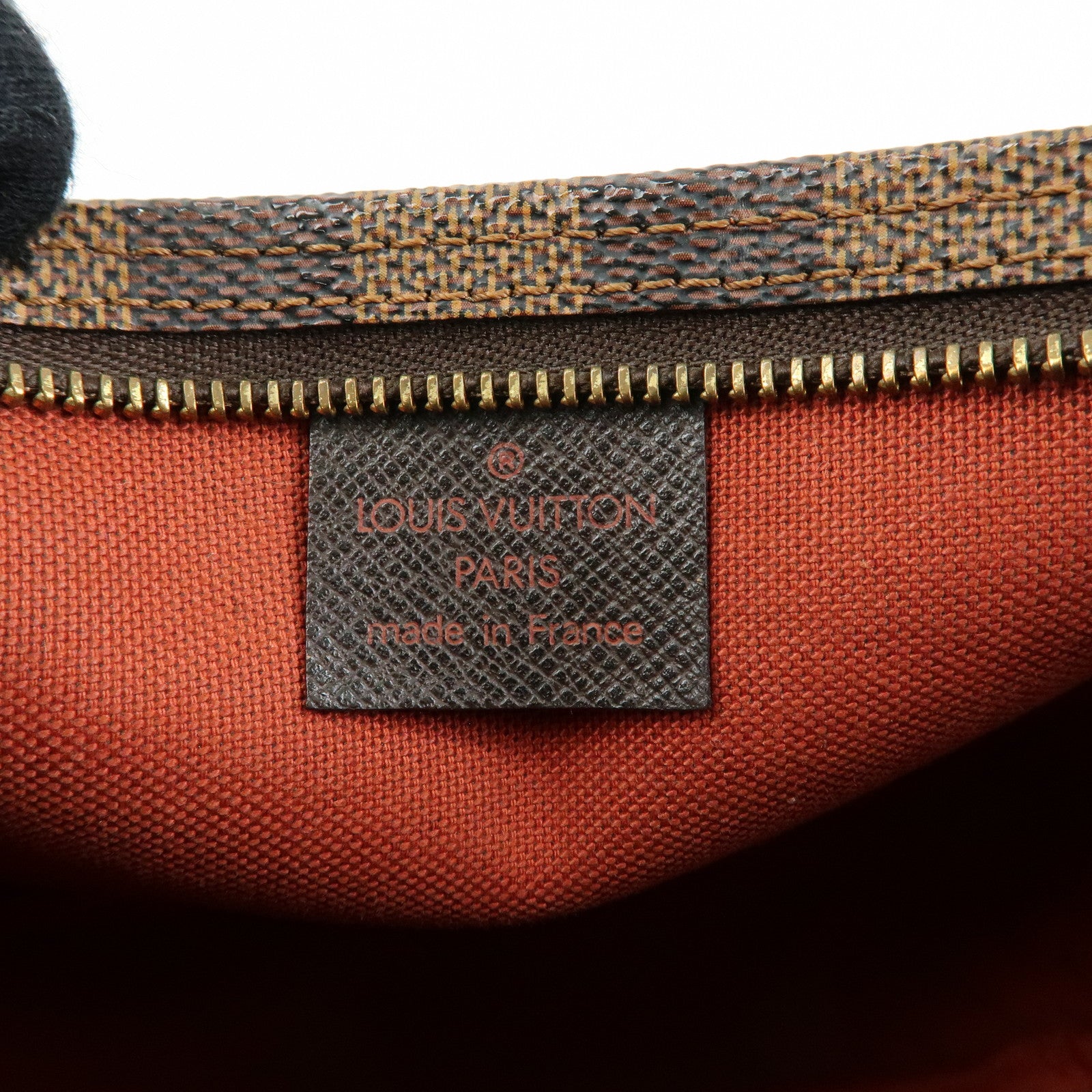 Louis Vuitton Damier Trousse Makeup Accessory Pouch Brown N51982