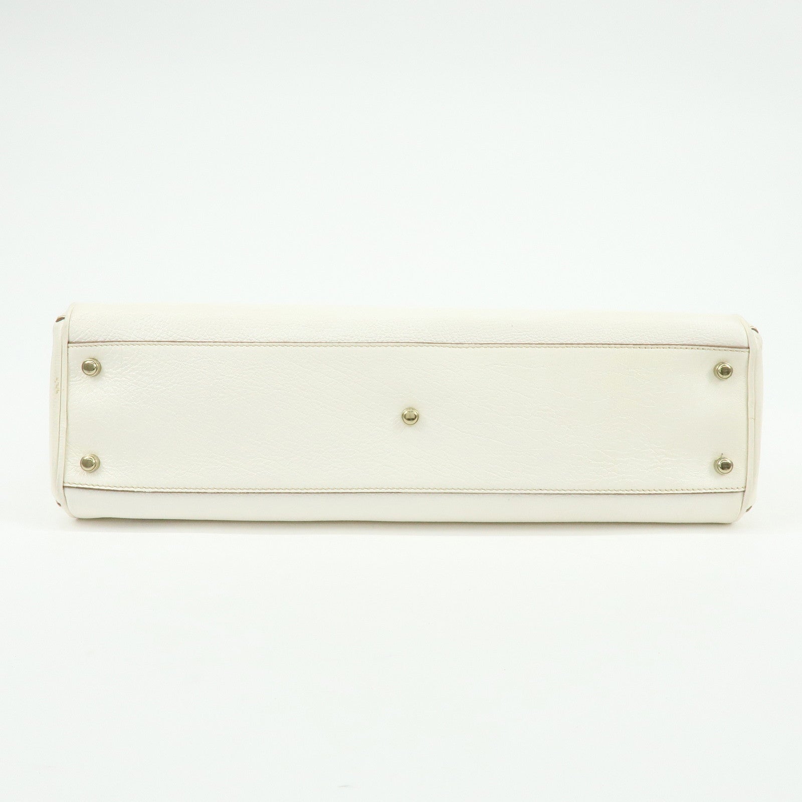 Cartier Marcello Leather 2Way Bag Shoulder Bag Hand Bag Ivory