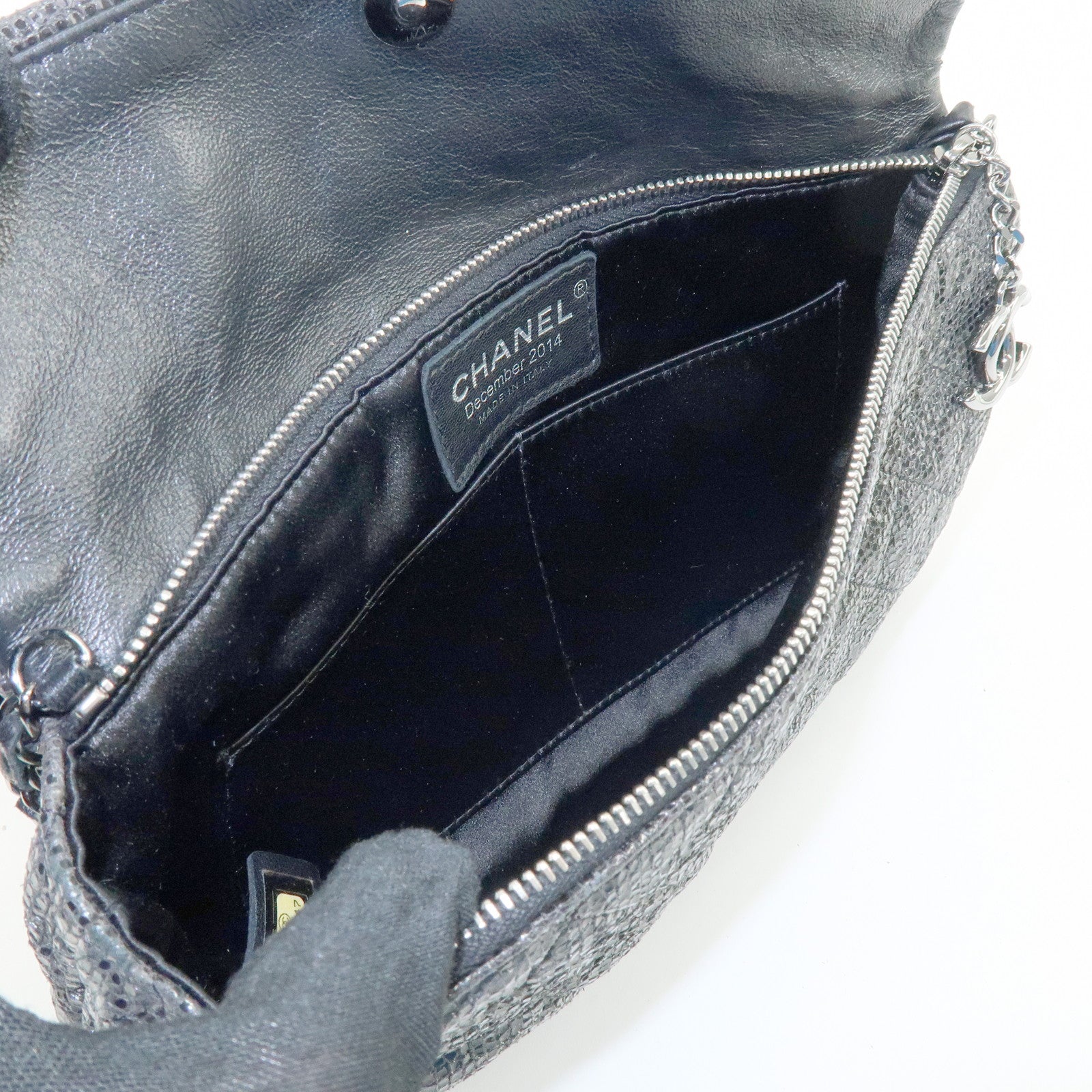 CHANEL Matelasse Chain Shoulder Bag 2014 Christmas Edition Black