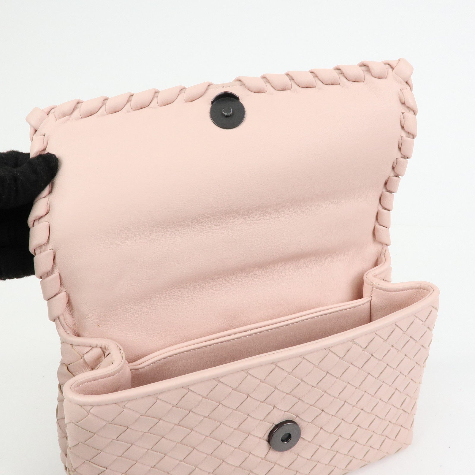 BOTTEGA VENETA Intrecciato Leather Chain Shoulder Bag BO5179432F