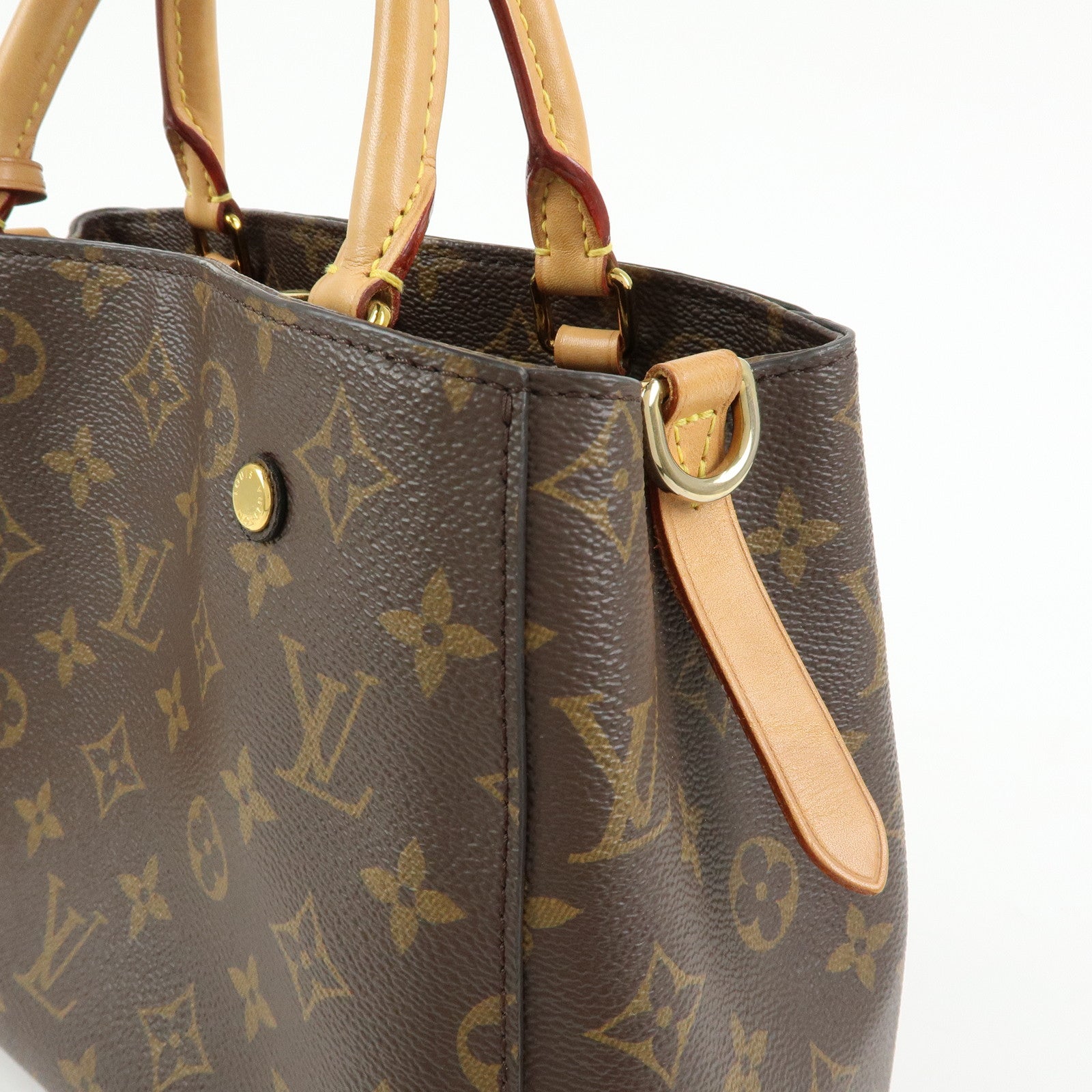 Louis Vuitton Monogram Montaigne BB 2Way Bag Hand Bag Brown M41055