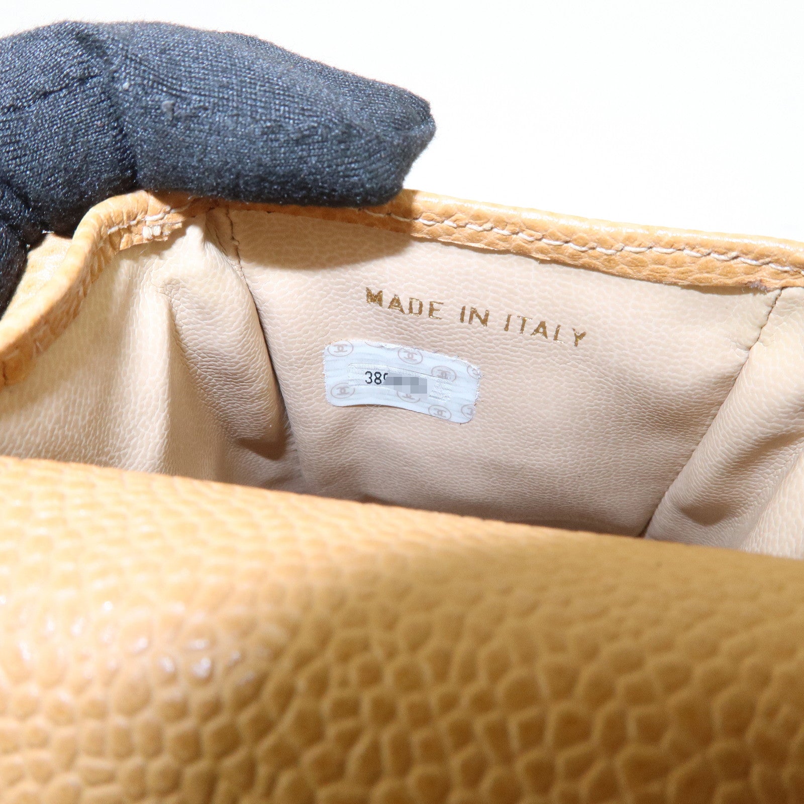 CHANEL COCO Mark Chain Shoulder Bag Phone Case Light Brown