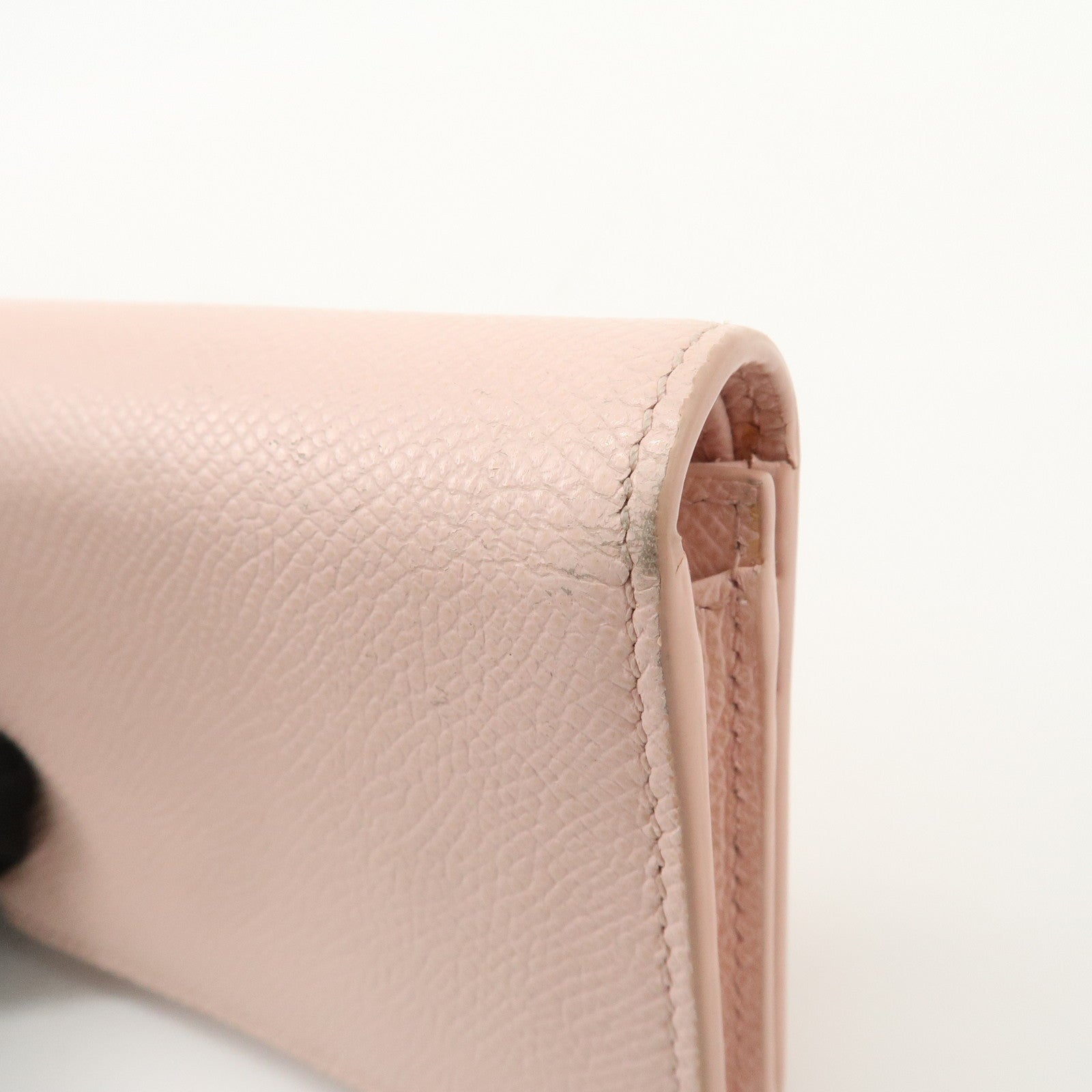 Ferragamo Gancini Vara Ribbon Set of 2 Wallet Black Pink