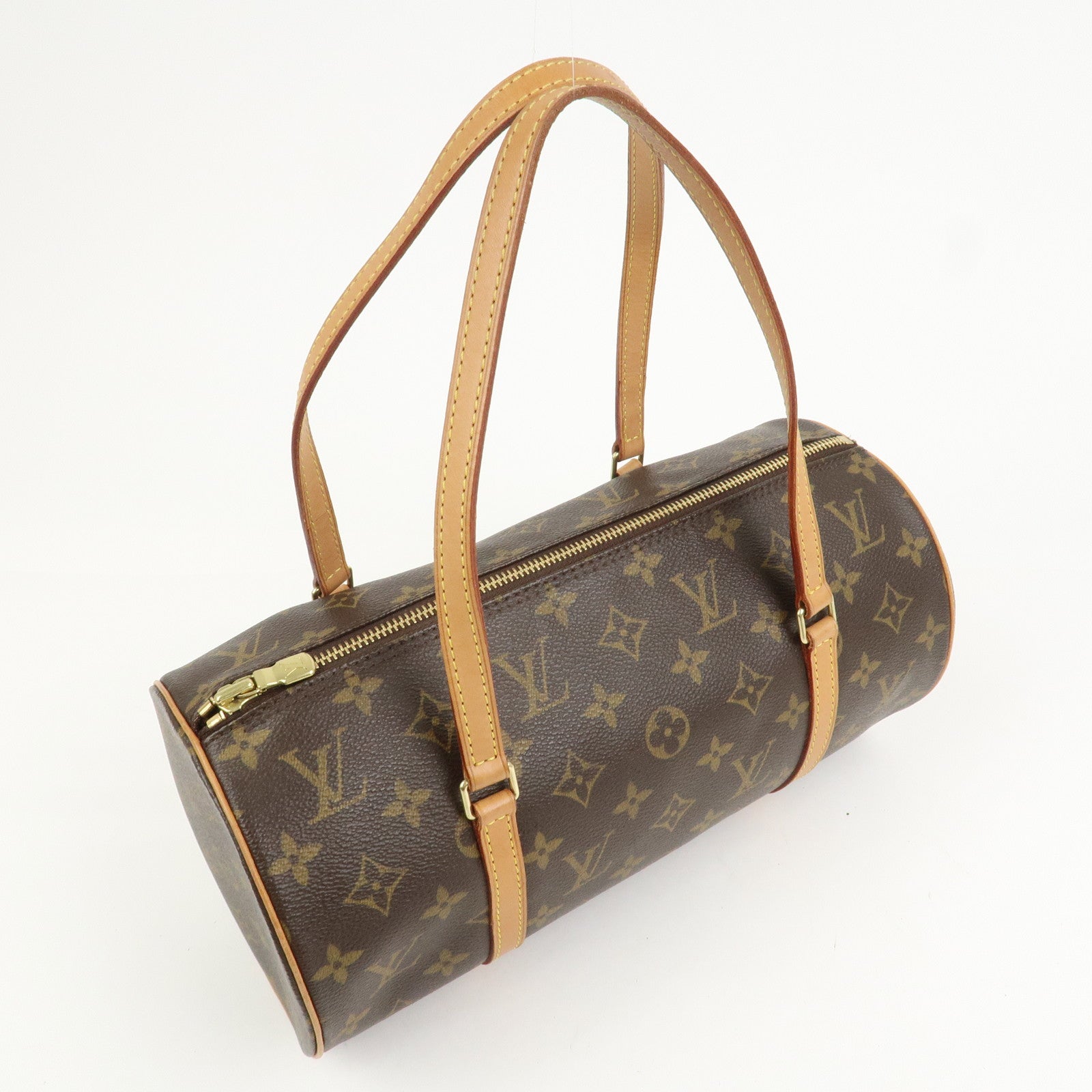 Louis Vuitton Monogram Papillon 30 Hand Bag New Style Brown M51385