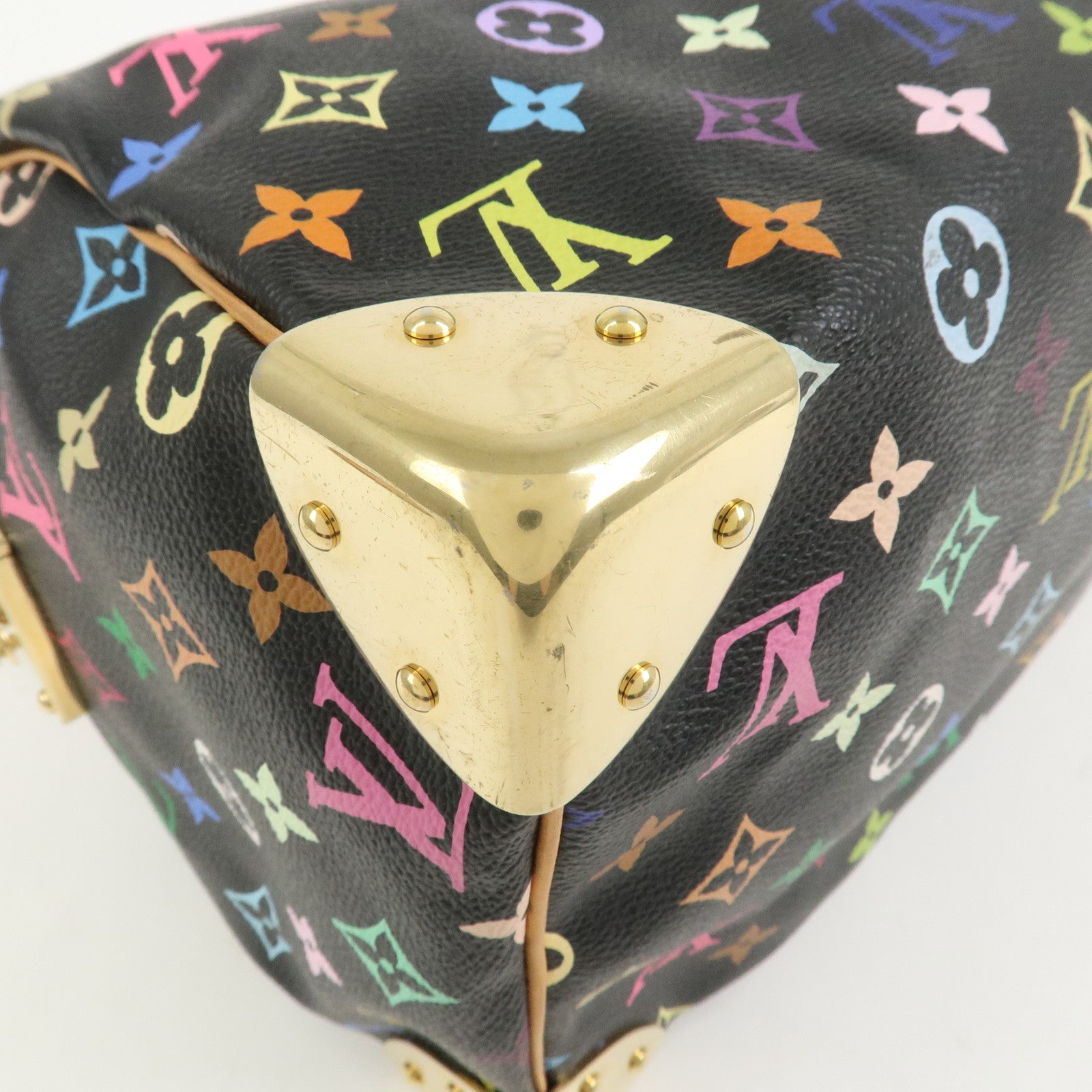 Louis Vuitton Monogram Multicolor Speedy 30 Hand Bag Noir M92642