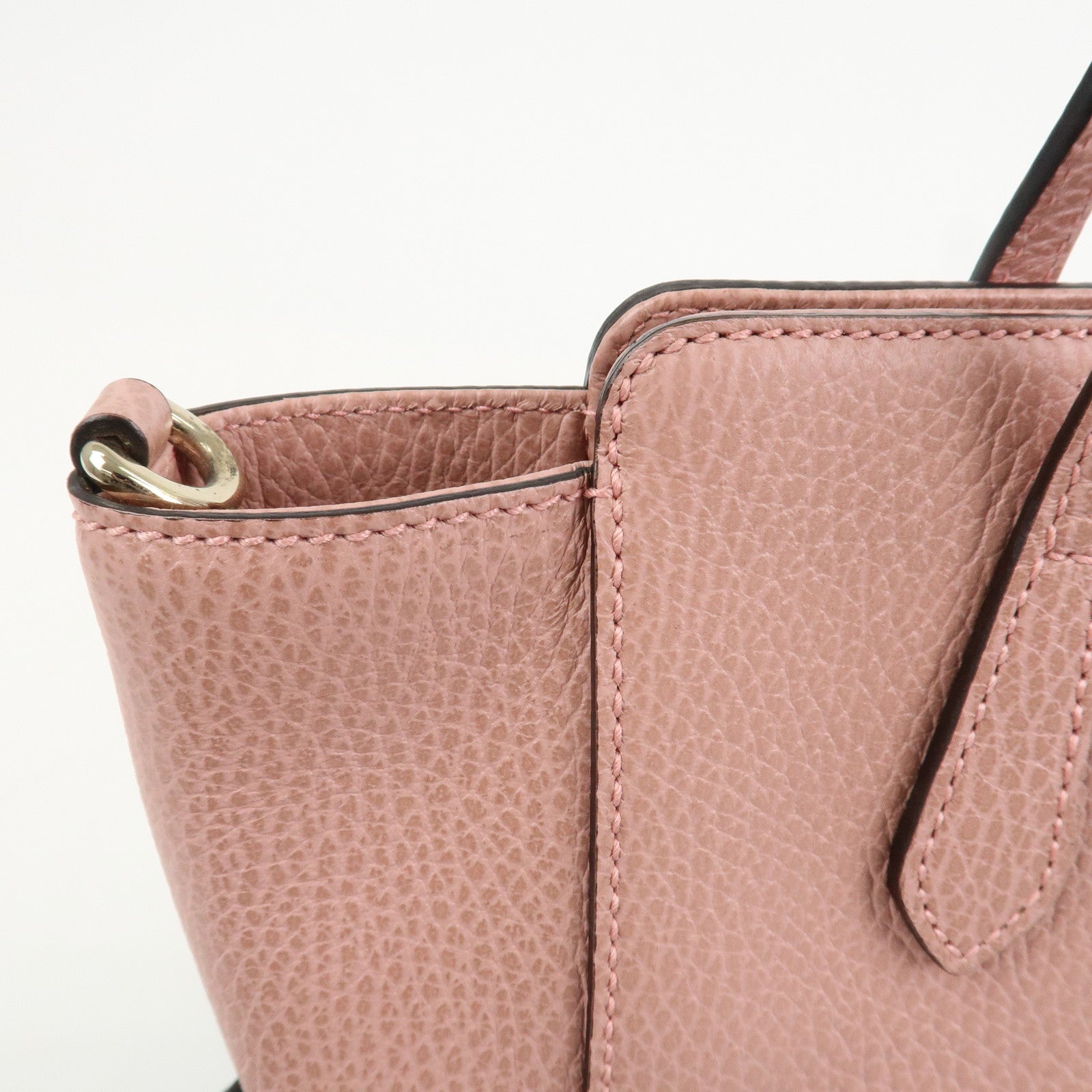 GUCCI Swing Mini GG Marmont 2Way Hand Bag Shoulder Bag Pink 368827