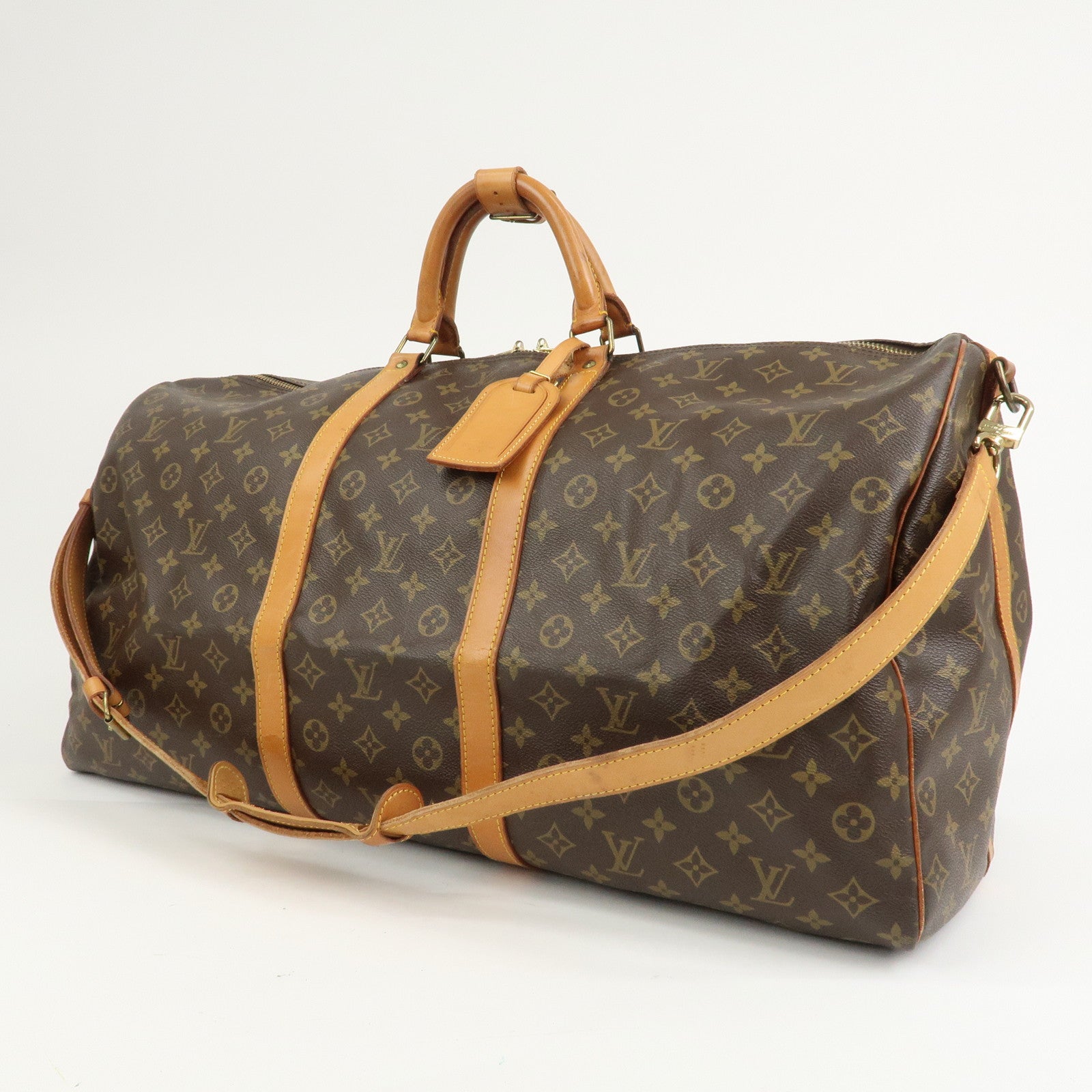 Louis Vuitton Monogram Keep All Bandouliere 60 Boston Bag M41412
