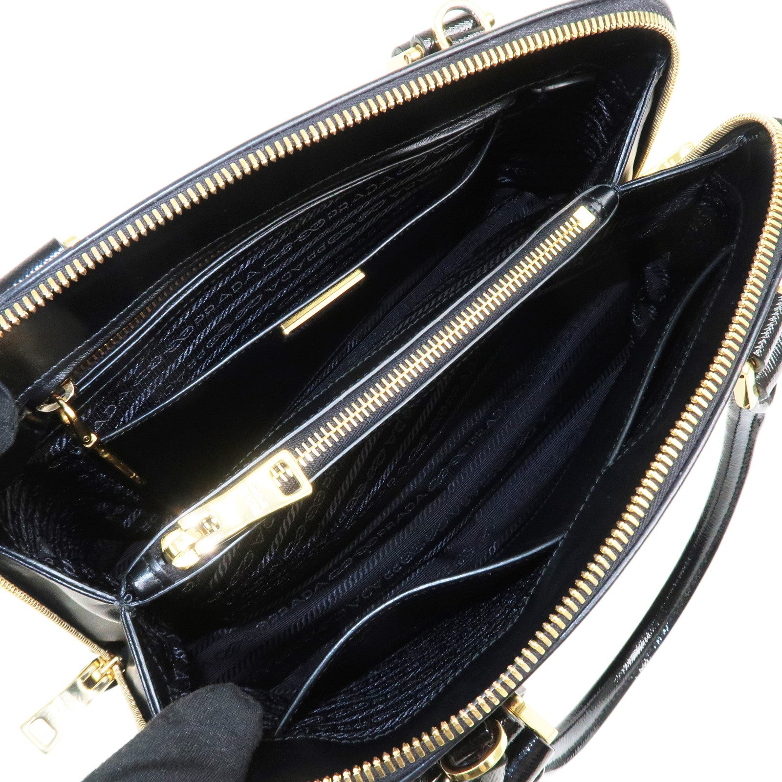 PRADA Promenade Small 2Way Bag Hand Bag Black BL0838