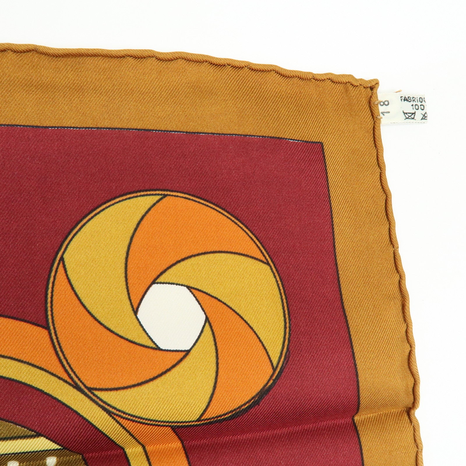 HERMES Carre 90 Silk 100% Scarf SEQUENCES Horse Print Brown