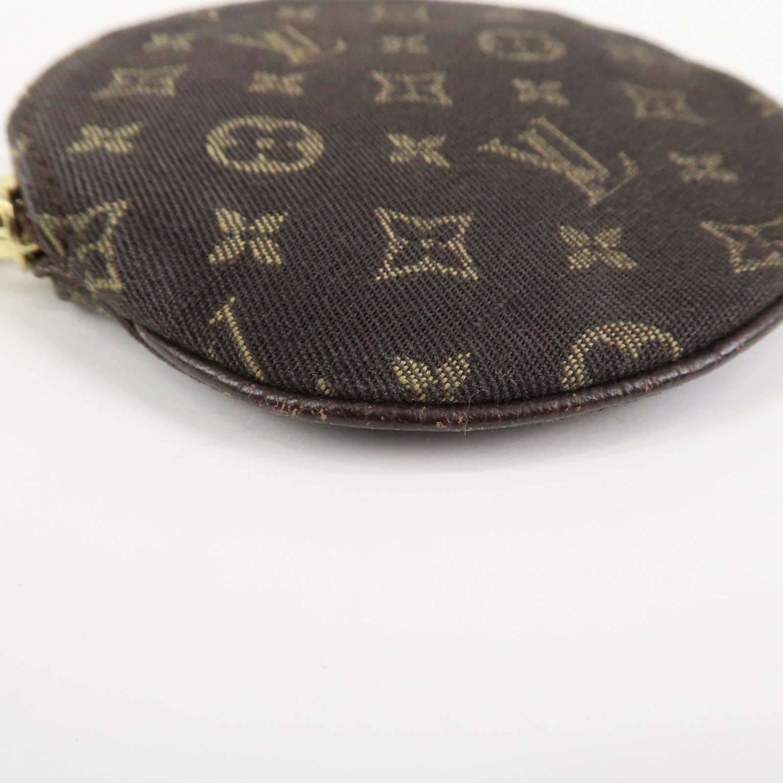 Louis Vuitton Mini Lin Porte Monnaie Round Coin Case M92453
