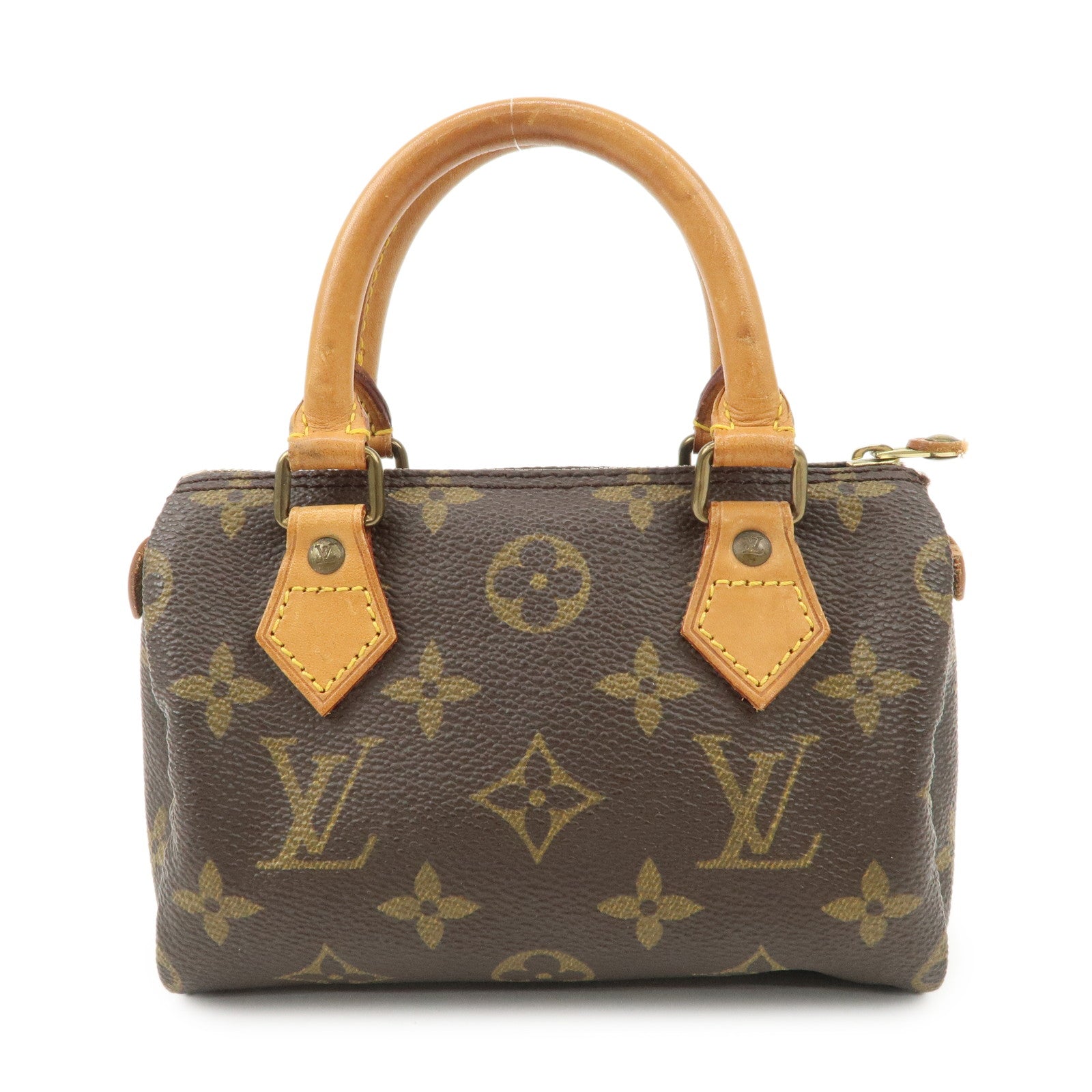 Louis Vuitton Monogram Canvas Mini Speedy Hand Bag Brown M41534