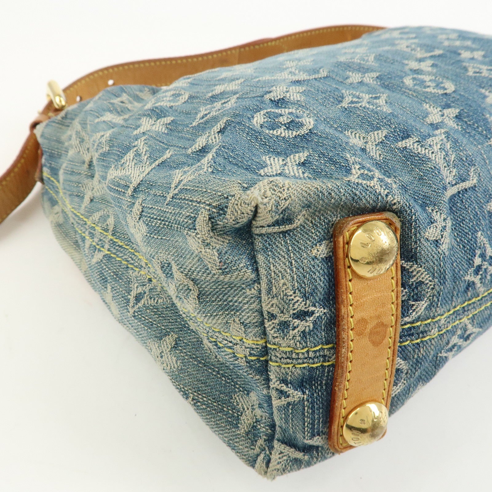Louis Vuitton Monogram Denim Baggy PM 2Way Bag Shoulder Bag M95049