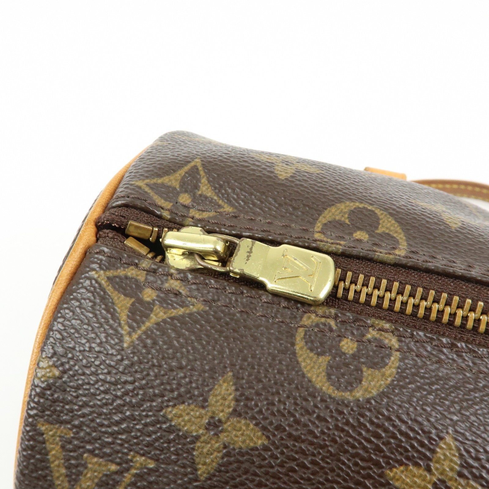 Louis Vuitton Monogram Papillon 26 Hand Bag Brown M51386