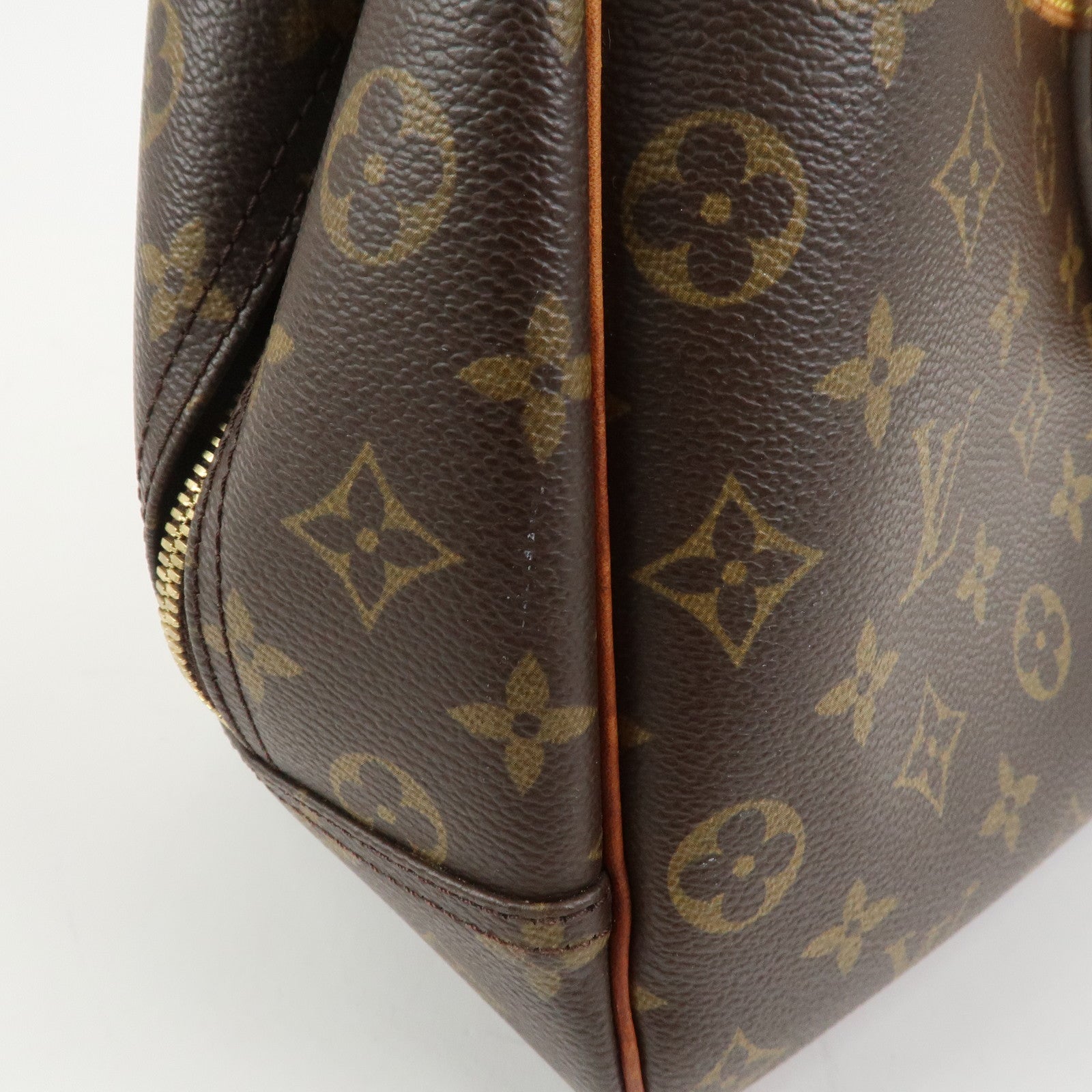 Louis Vuitton Monogram Canvas Deauville Hand Bag Brown M47270