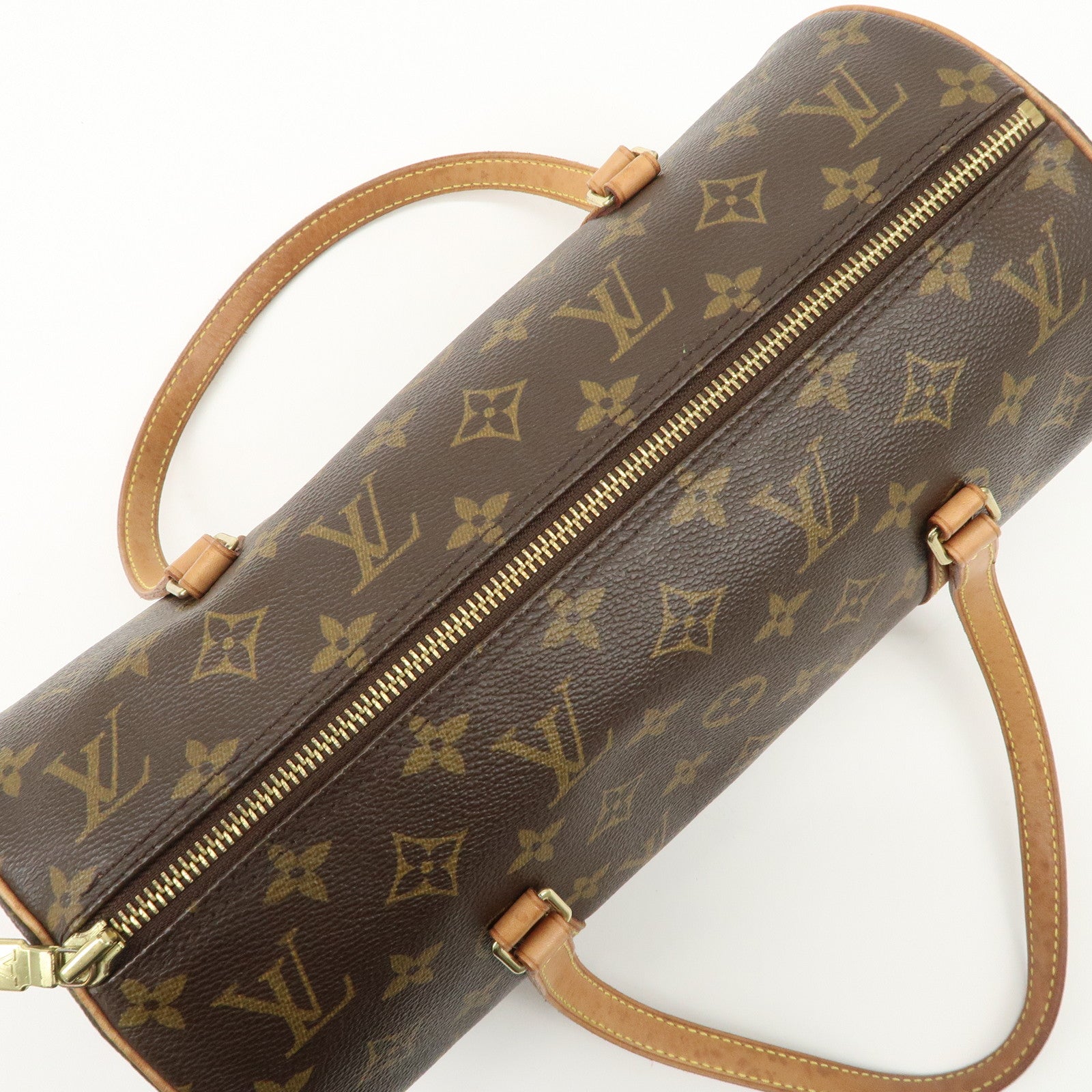 Louis Vuitton Monogram Papillon 30 Hand Bag New Style Brown M51385