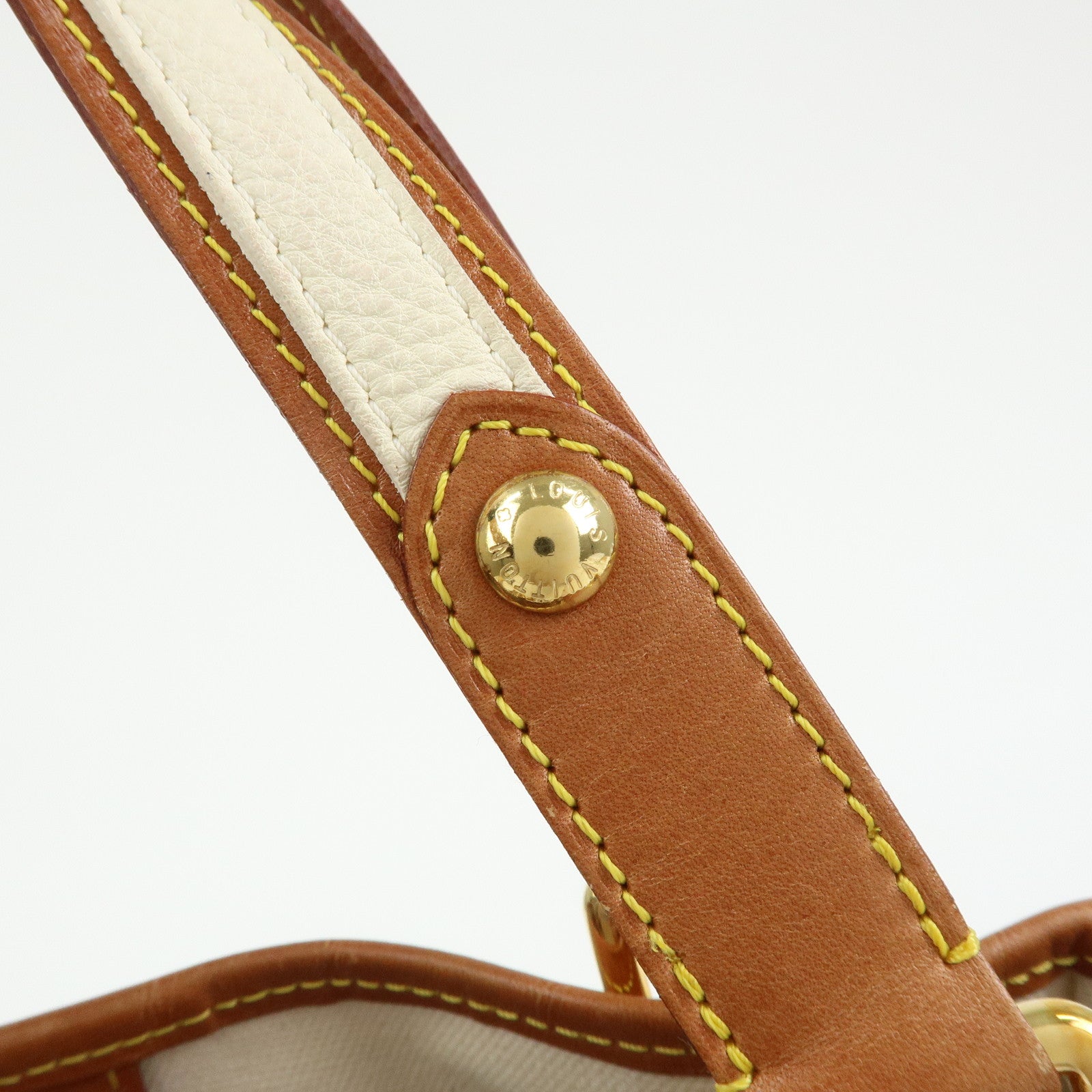 Louis Vuitton Monogram Tisse Sac Rayures PM Tote Hand Bag M56386