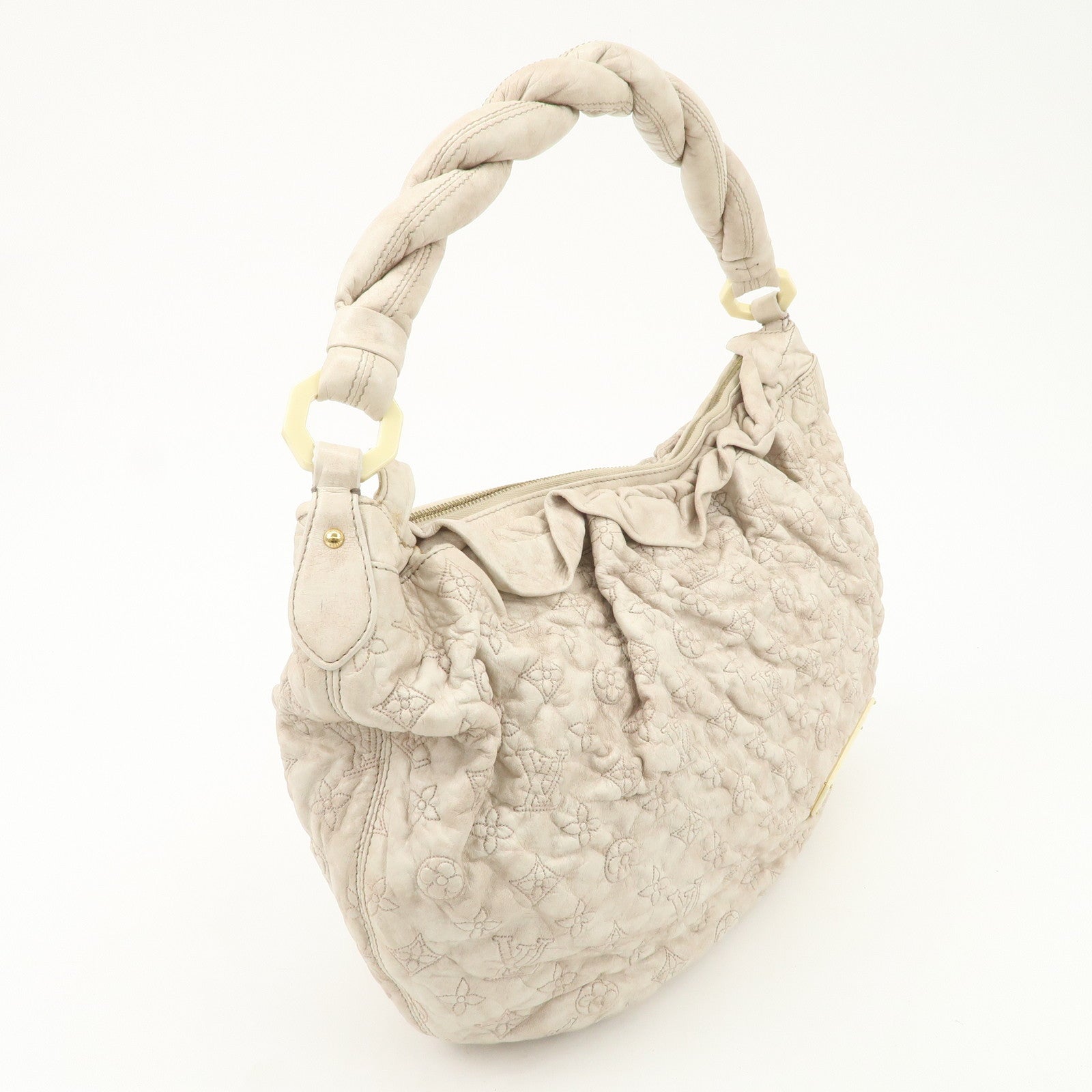 Louis Vuitton Leather Monogram O Lamp Nimbs GM Shoulder Bag M95423 Used