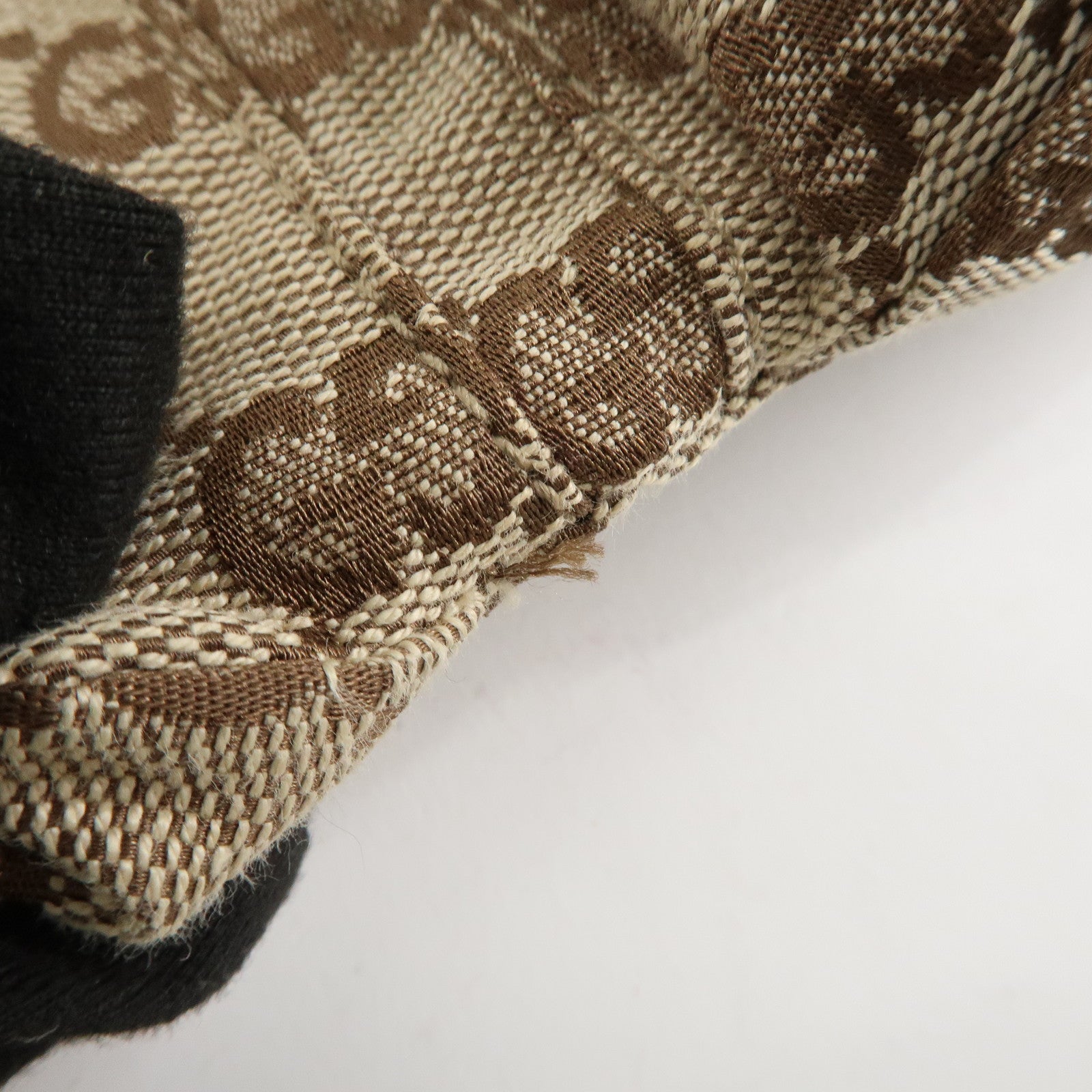 GUCCI GG Canvas Leather Waist Bag Crossbody Bag Beige Brown 28566 Used