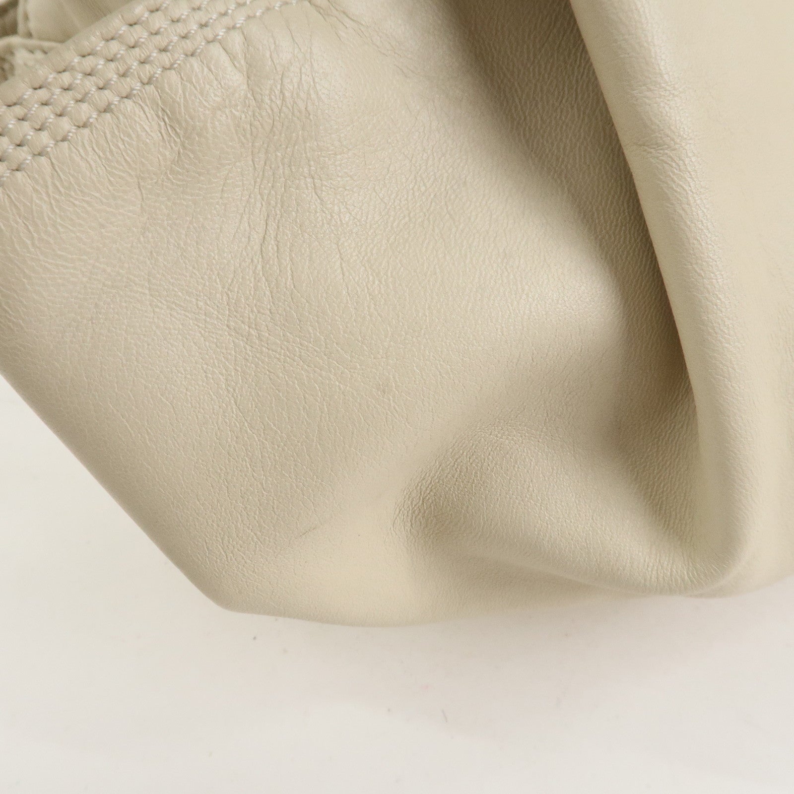 LOEWE Anagram Logo Nappa Aire Leather Hand Bag Ivory