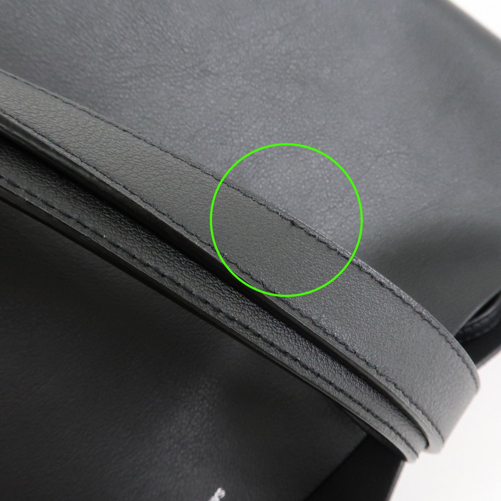 Saint Laurent Leather Tote Bag Shoulder Bag Black