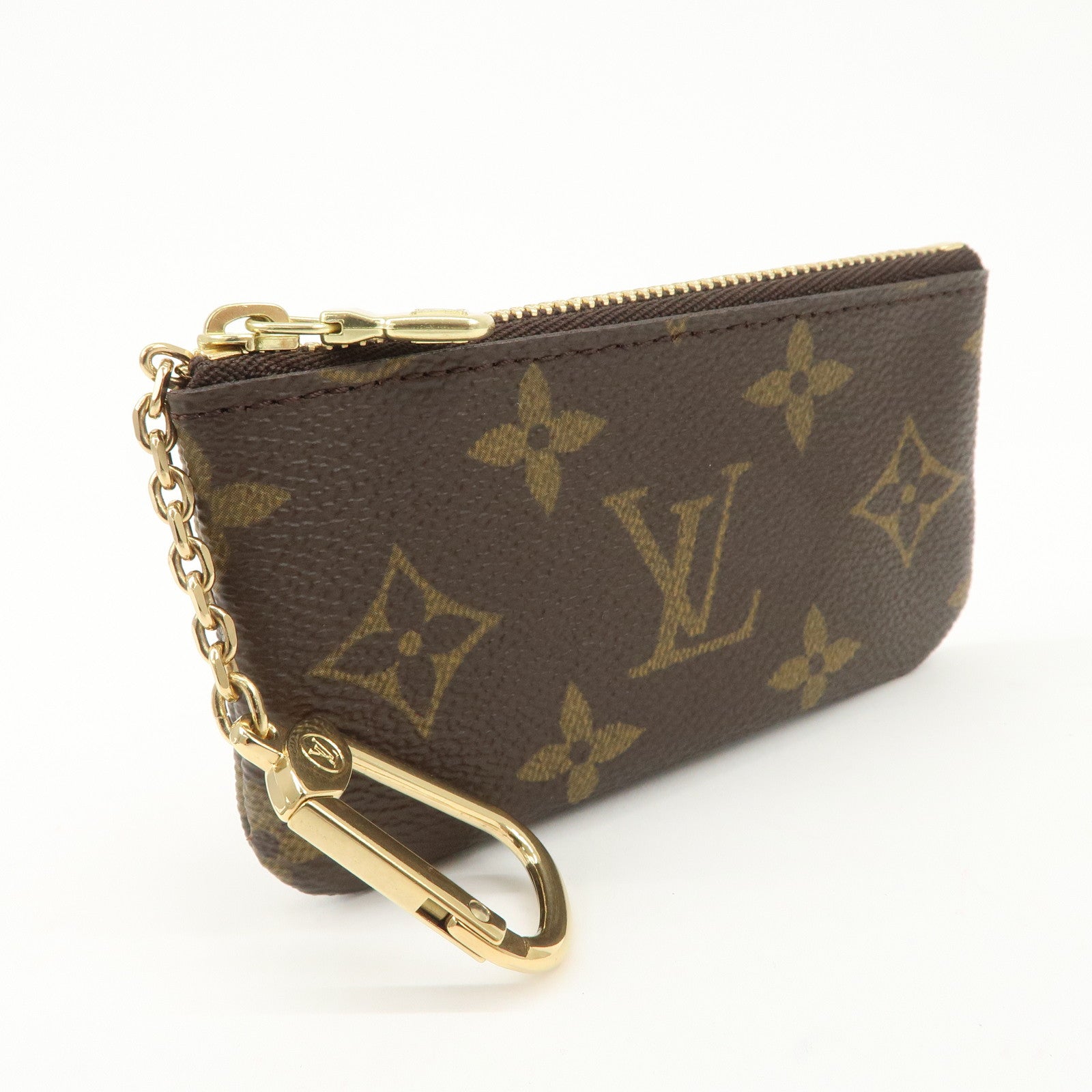 Louis Vuitton Monogram Canvas Pochette Cles Coin Case Brown M62650