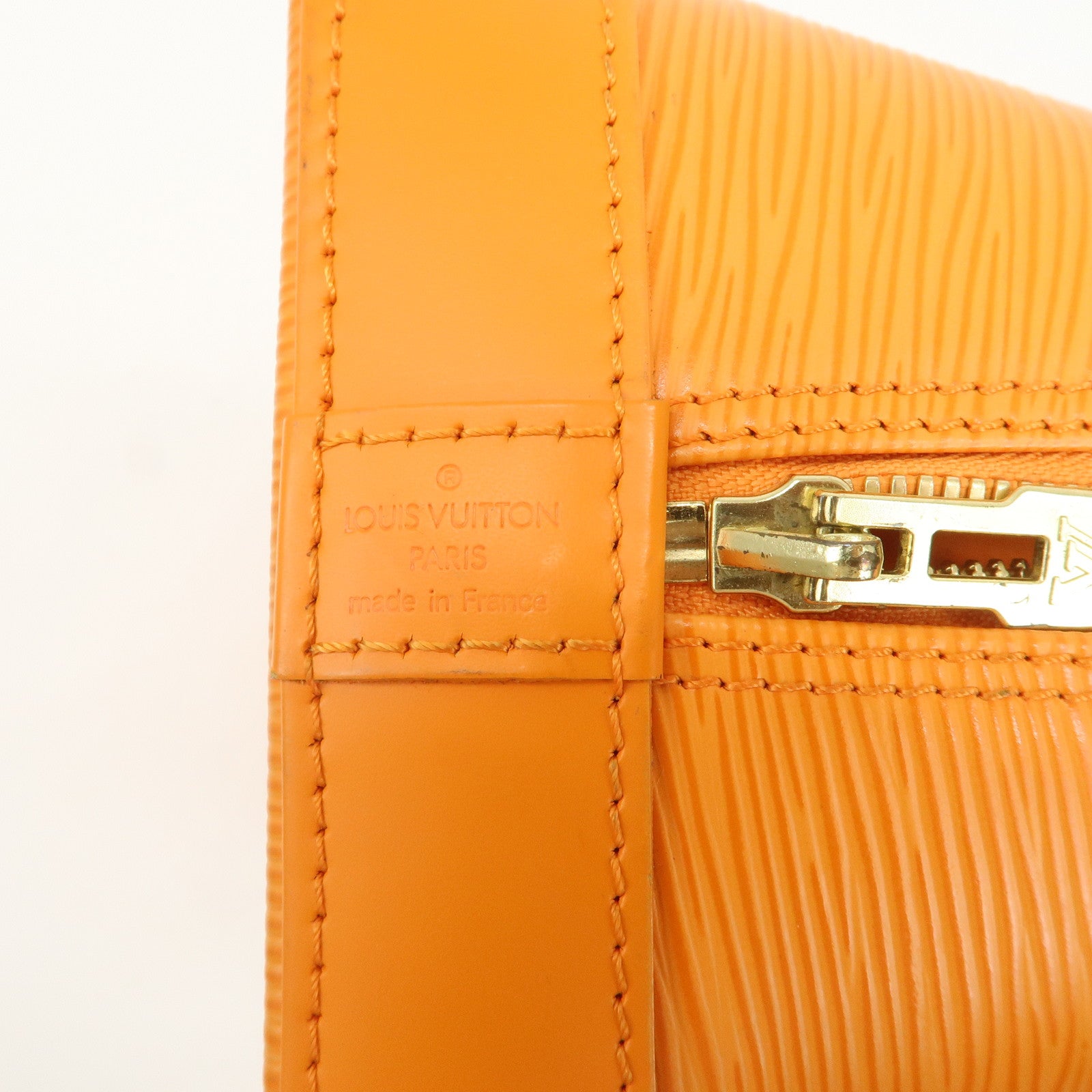 Louis Vuitton Epi Leather Alma PM Hand Bag Mandarin Orange M5124H