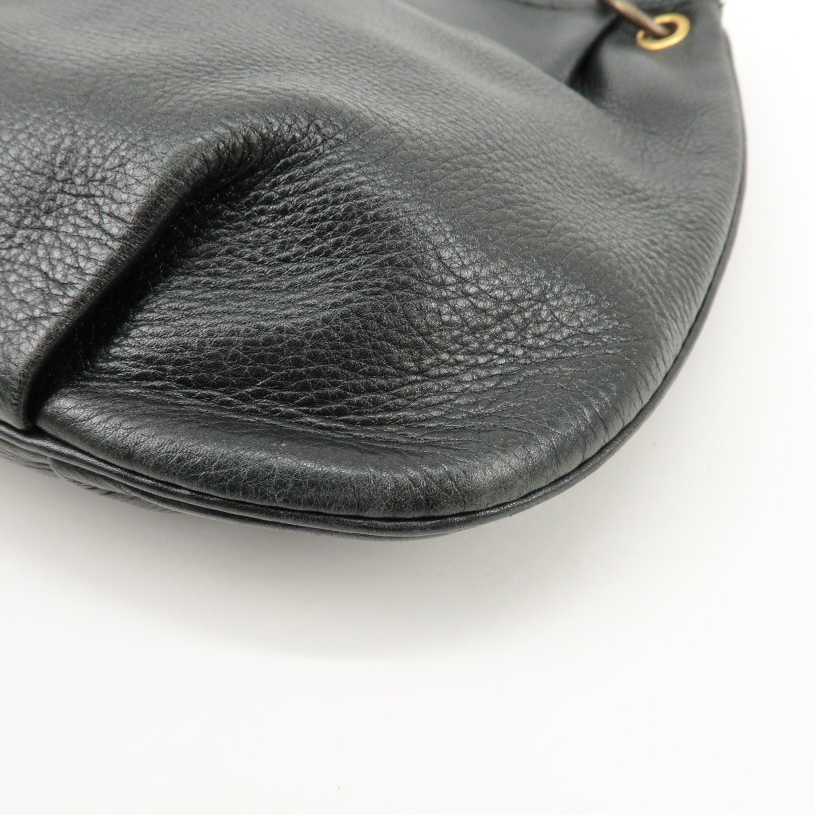 HERMES Mini Rodeo Leather Shoulder Bag Crossbody Bag Q Engraved Used