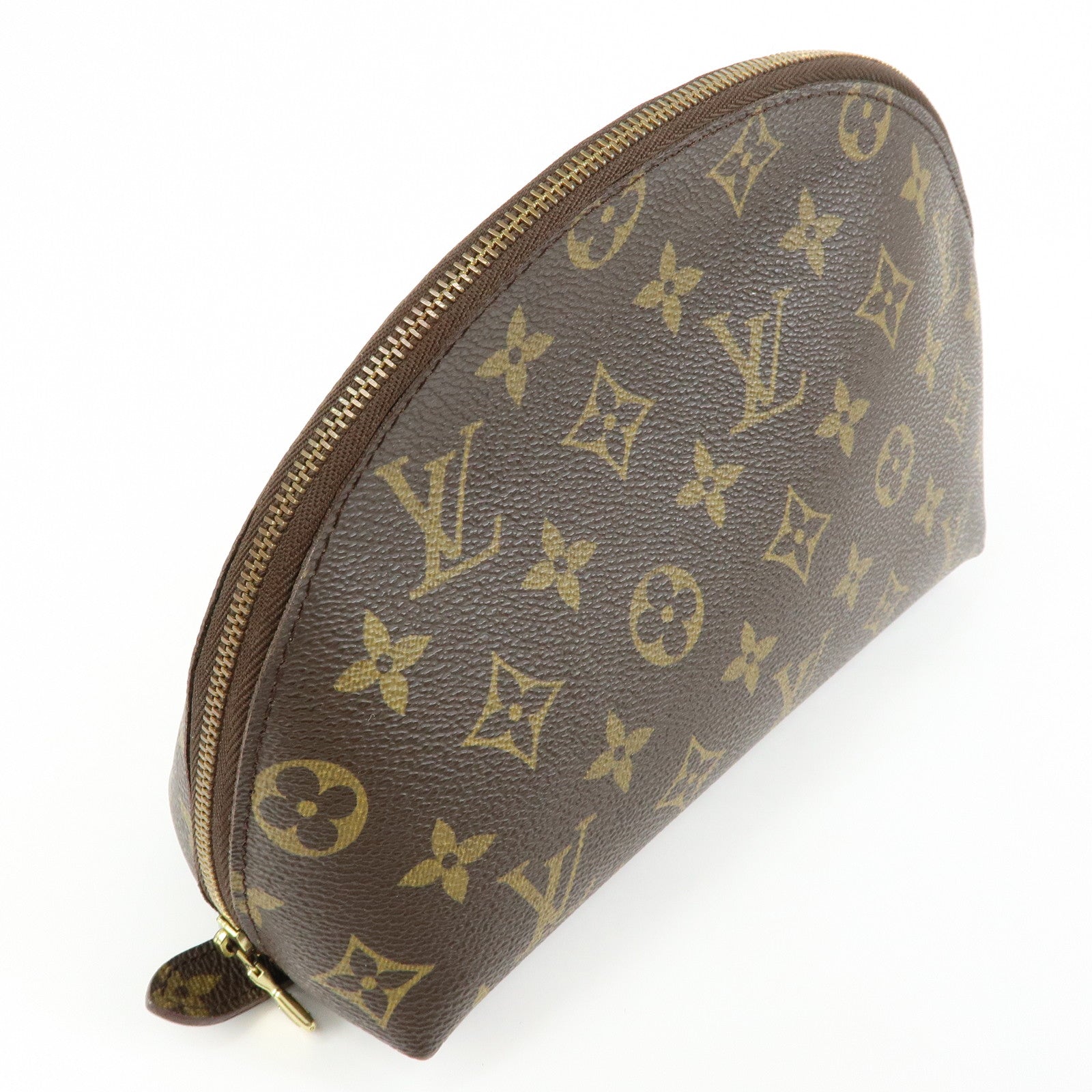 Louis Vuitton Monogram Trousse Demi Ronde Cosmetic Pouch M47520