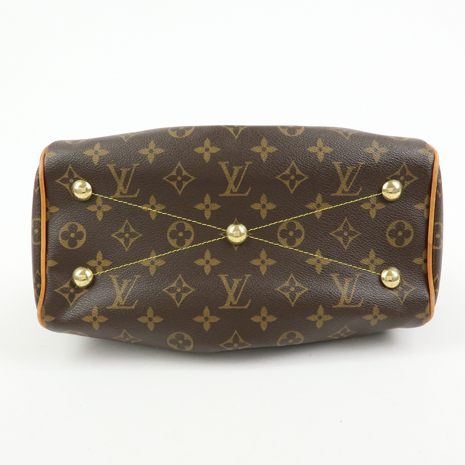 Louis Vuitton Monogram Tivoli PM Hand Bag Shoulder Bag Brown M40143