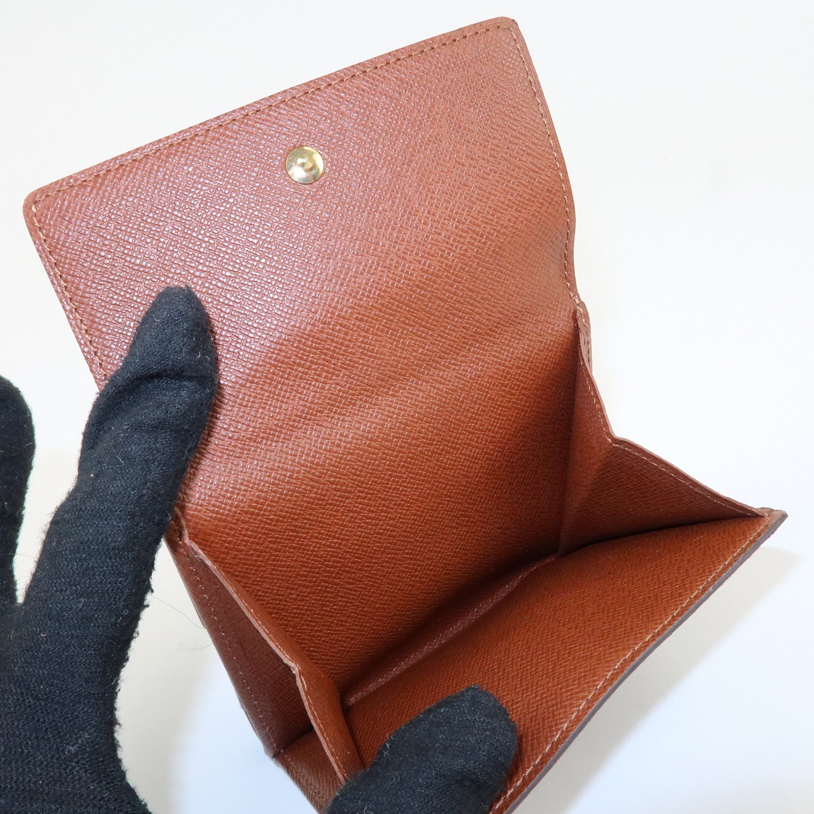 Louis Vuitton Monogram Porte Monnaie Billet Carte Credit Wallet M61652 Used