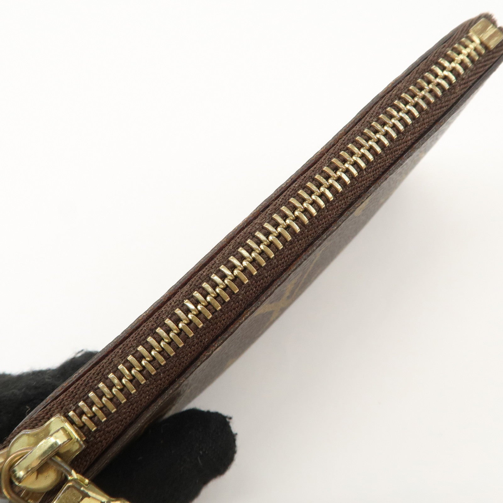 Louis Vuitton Monogram Set of 2 Canvas Coin Case Brown M62650 Used