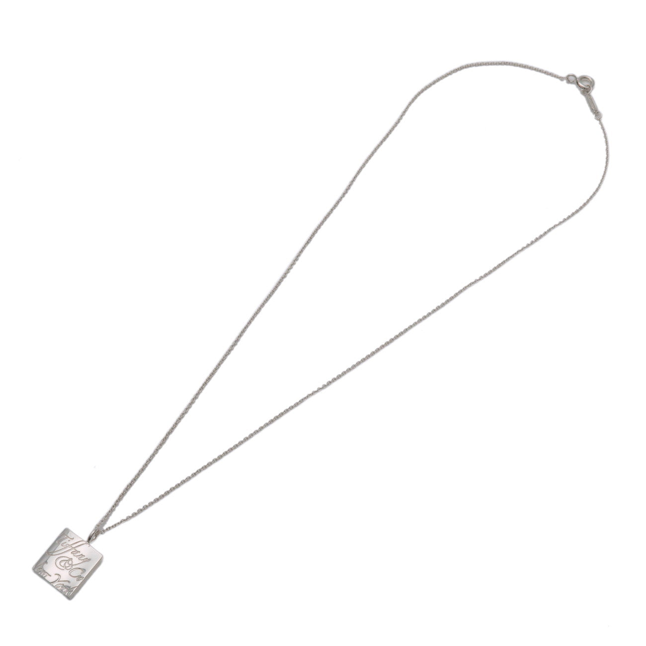 Tiffany & Co Notes Square Necklace SV925 Silver
