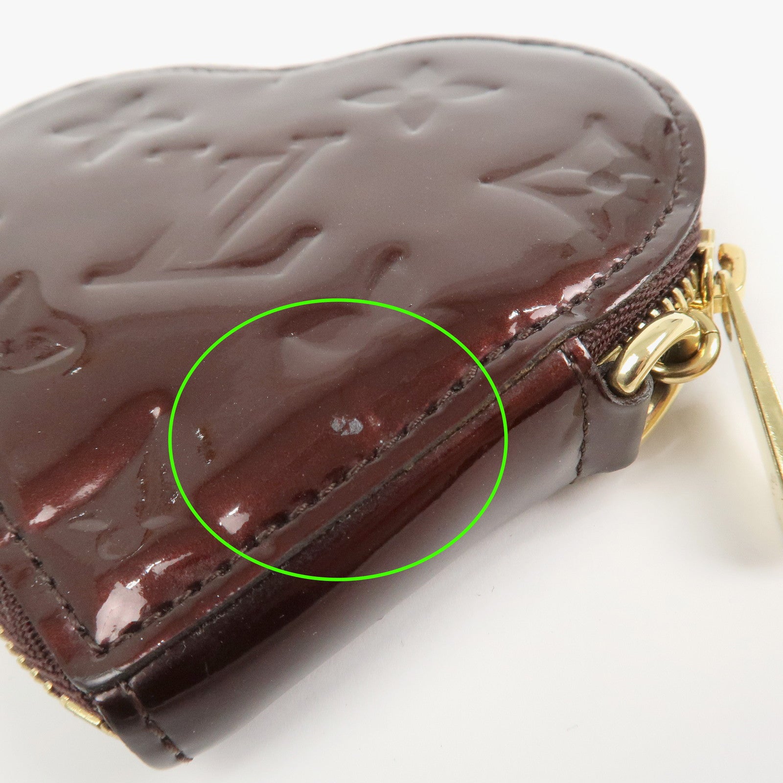 Louis Vuitton Monogram Vernis Porte Monnaie Coeur Coin Case M93561