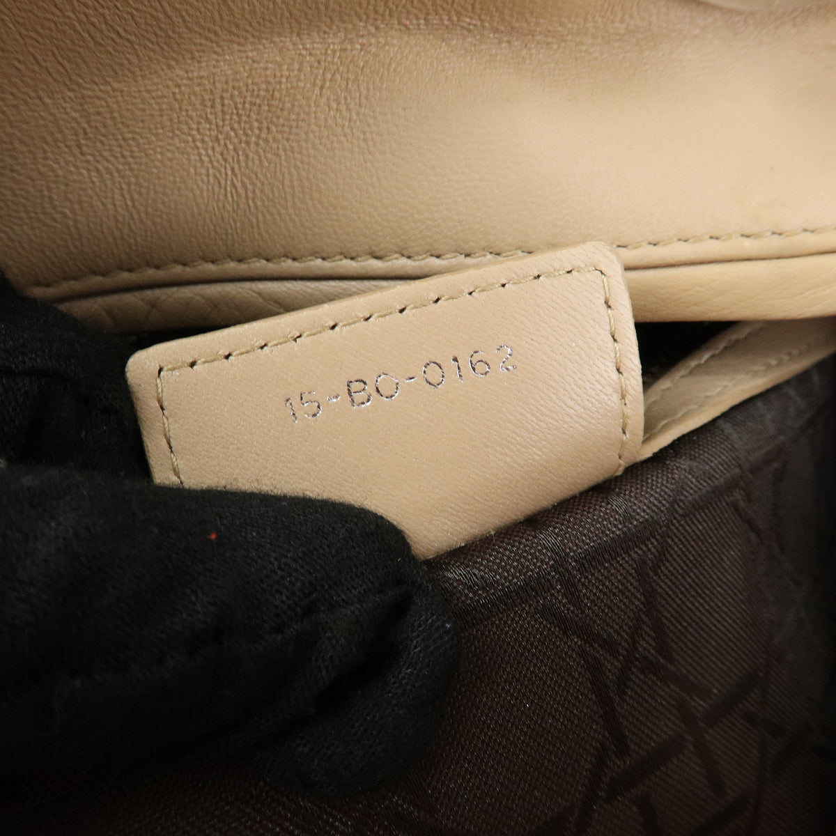 Christian Dior Cannage Lady Dior Leather 2Way Bag Hand Bag Beige