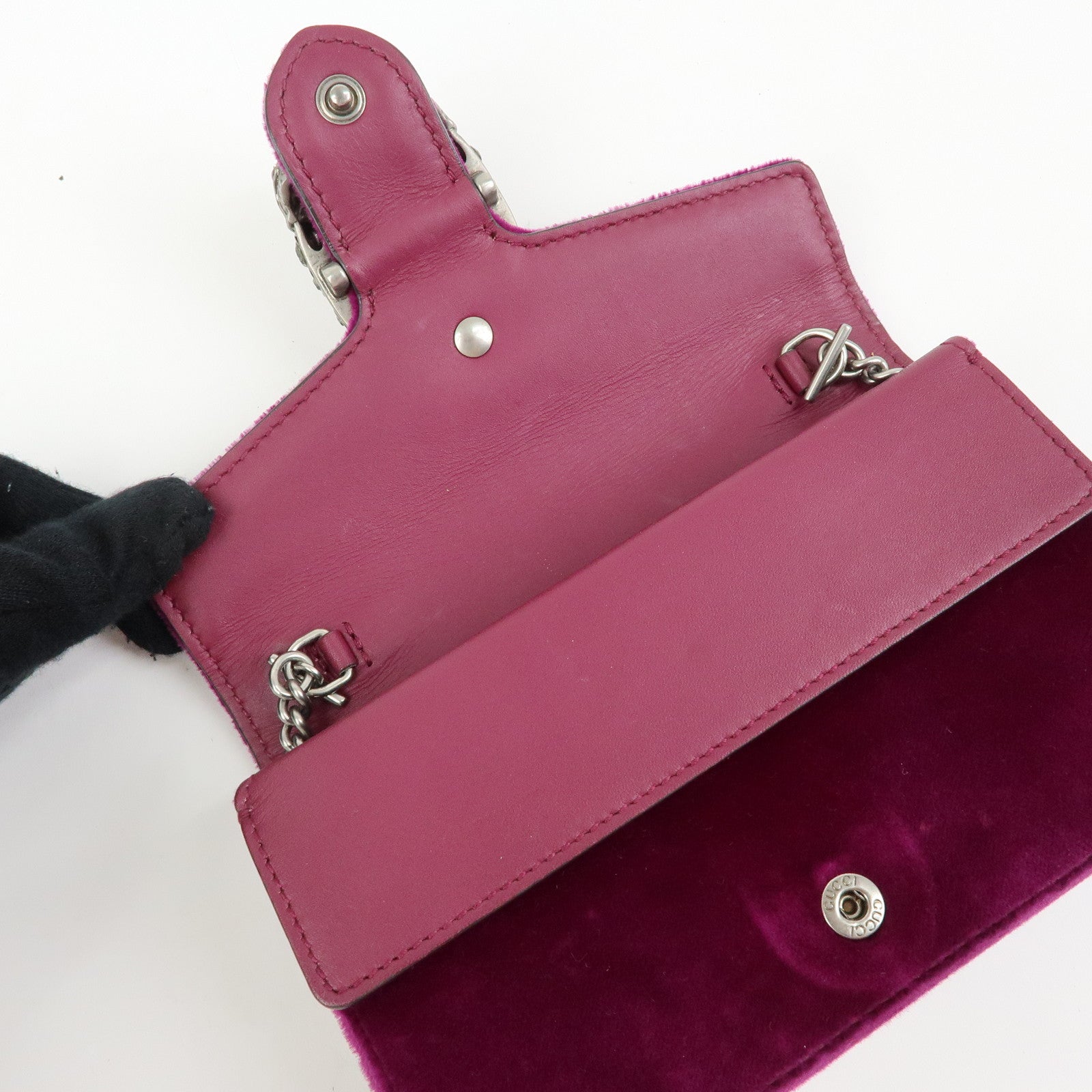GUCCI Dionysus Super Mini Bag Velvet Chain Shoulder Bag 476432