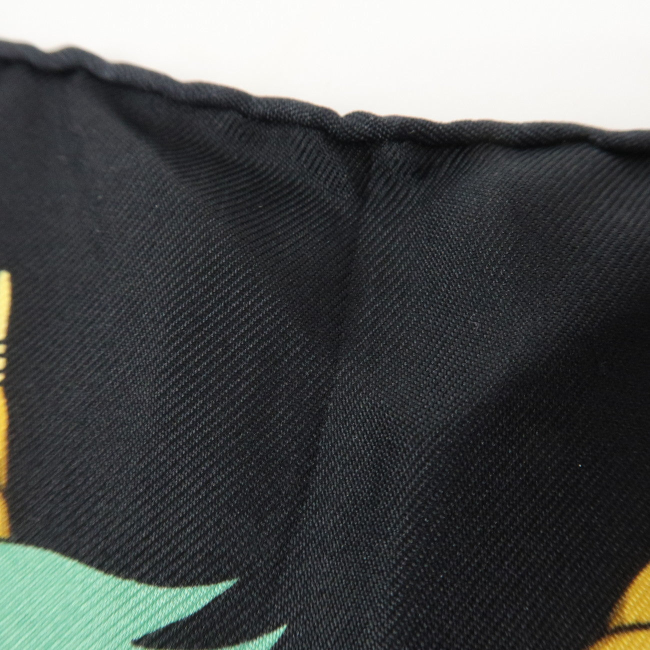 HERMES Carre 90 Silk 100% Scarf LES FOLIES DU CIEL Black Multicolor Used