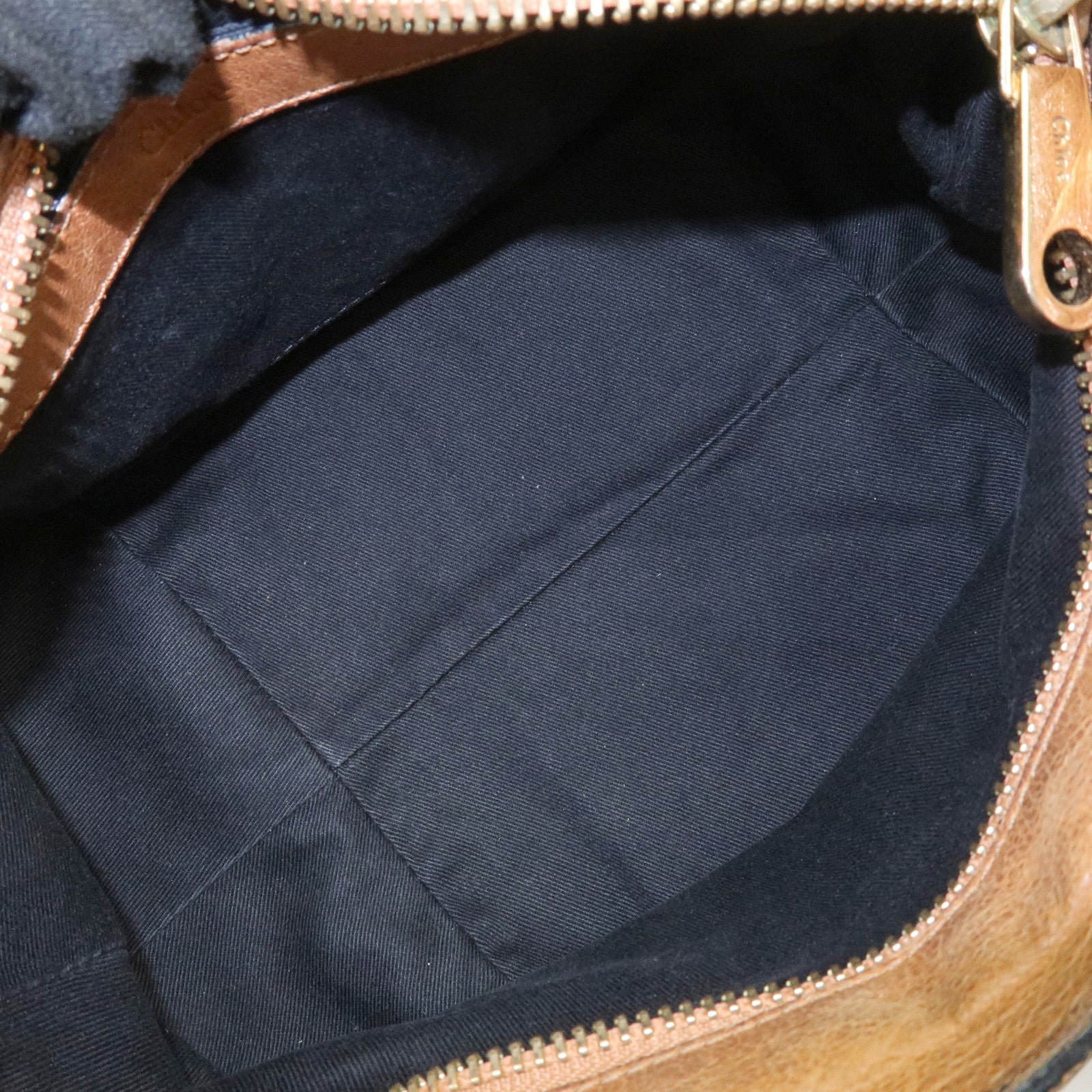 Chloe Ethel Leather 2Way Bag Shoulder Bag Hand Bag Brown