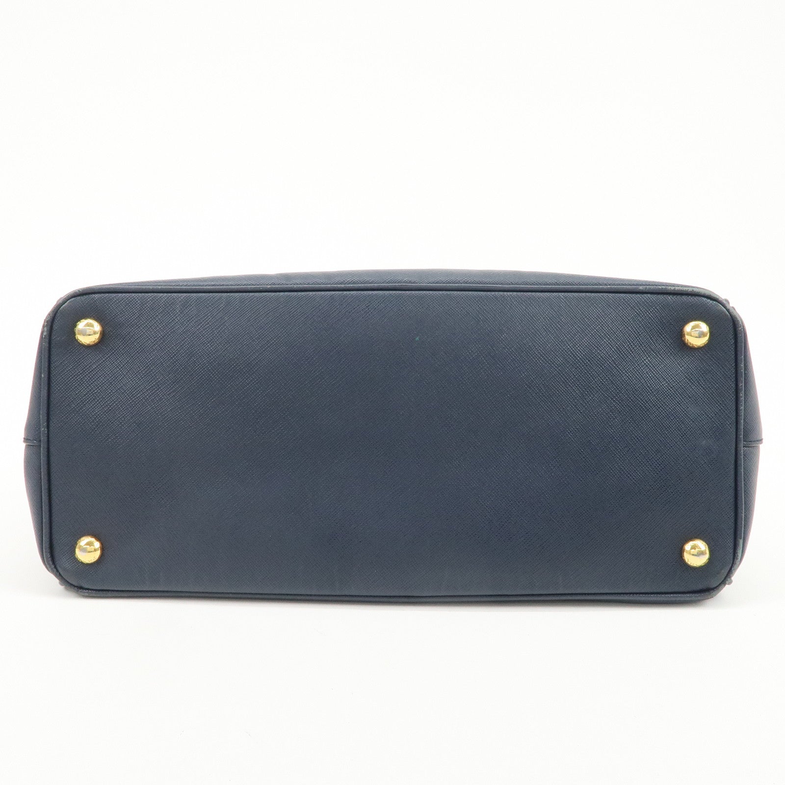 PRADA Galleria Saffiano Leather 2Way Bag Hand Bag Navy BN2274