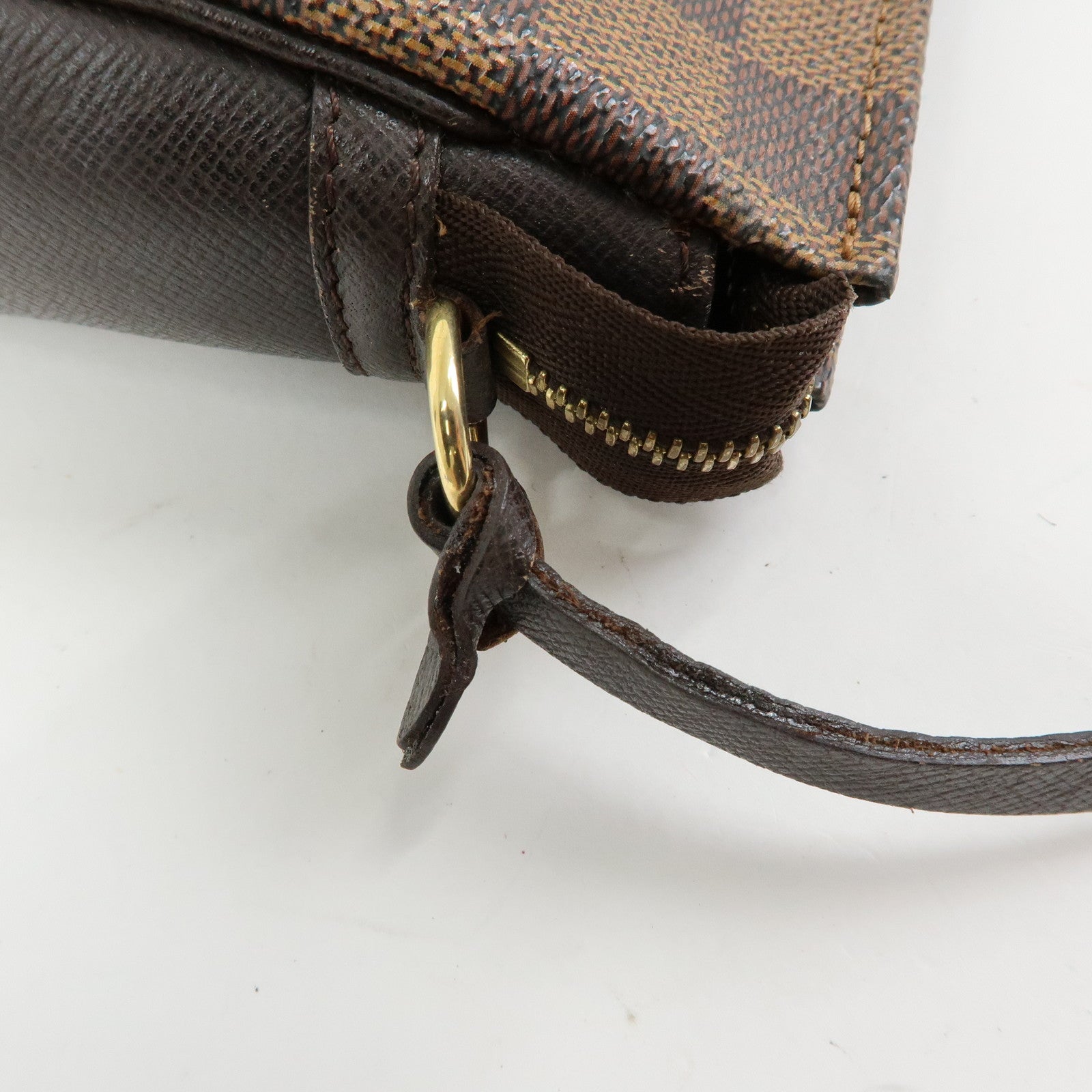 Louis Vuitton Damier Trousse Makeup Accessory Pouch Brown N51982