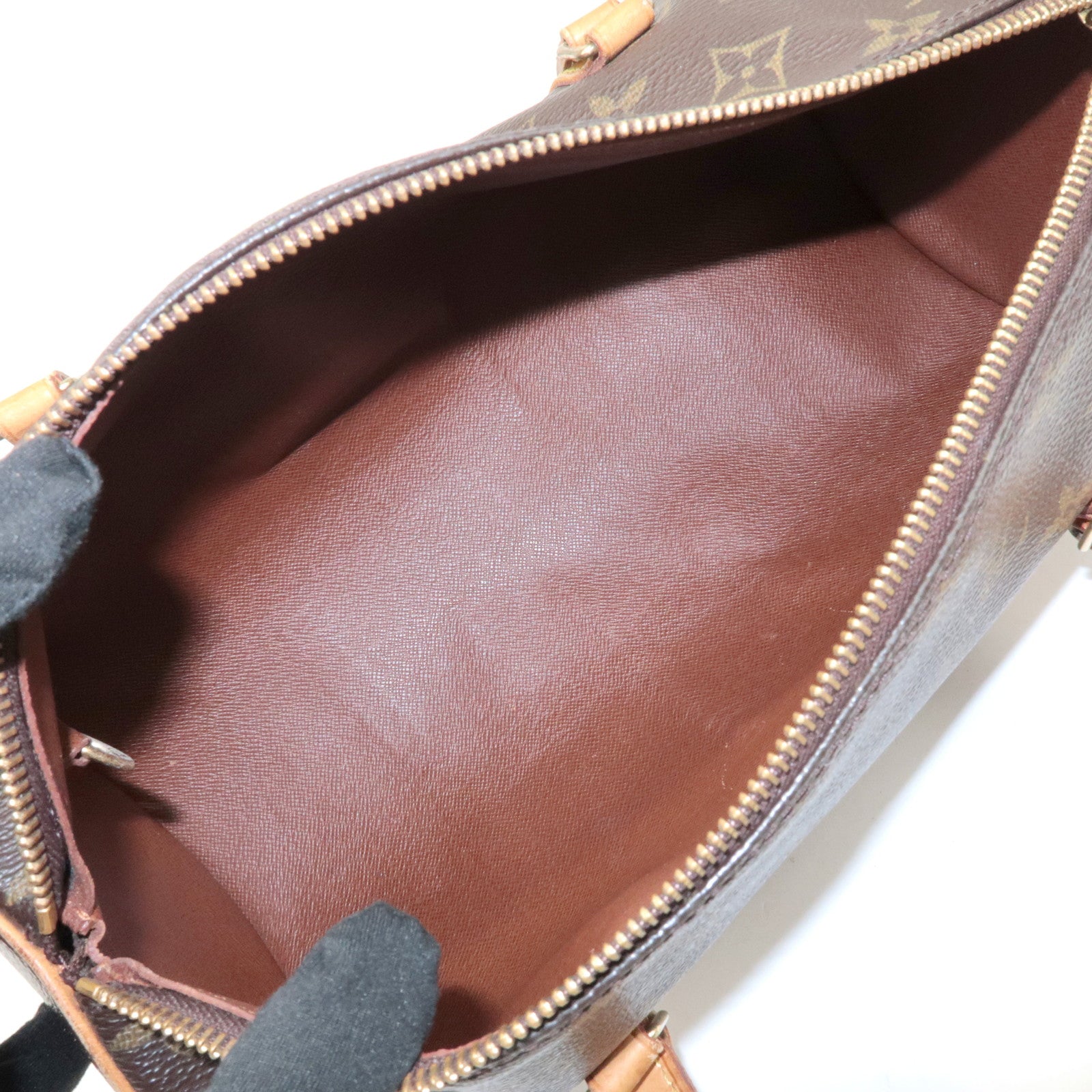 Louis Vuitton Monogram Papillon 30 Hand Bag New Style Brown M51385 Used