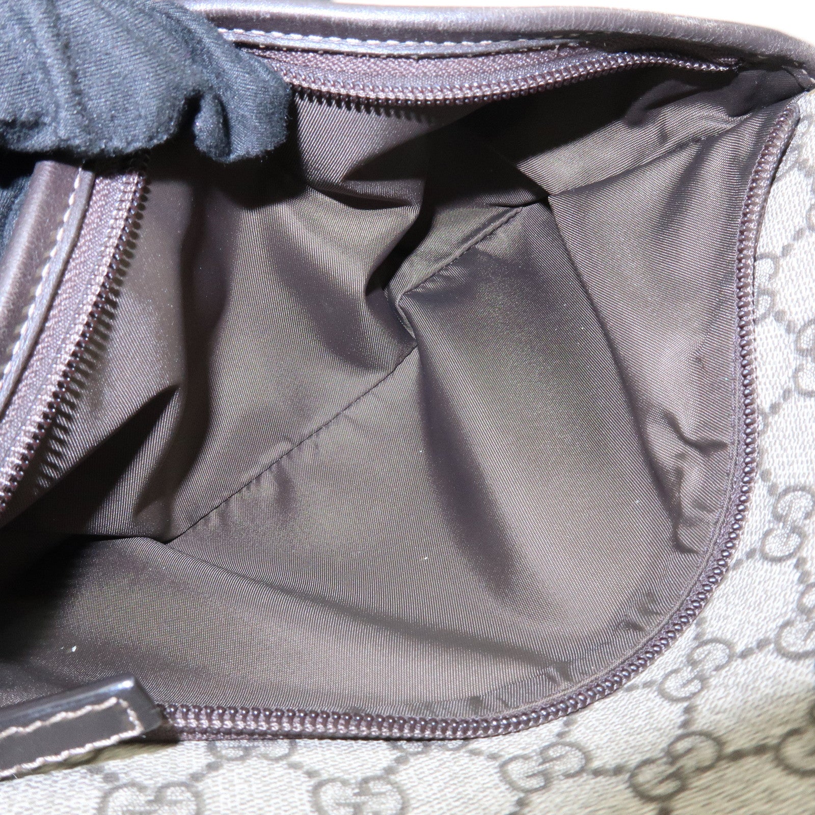 GUCCI Childrens GG Supreme Leather Backpack Beige Brown 271327