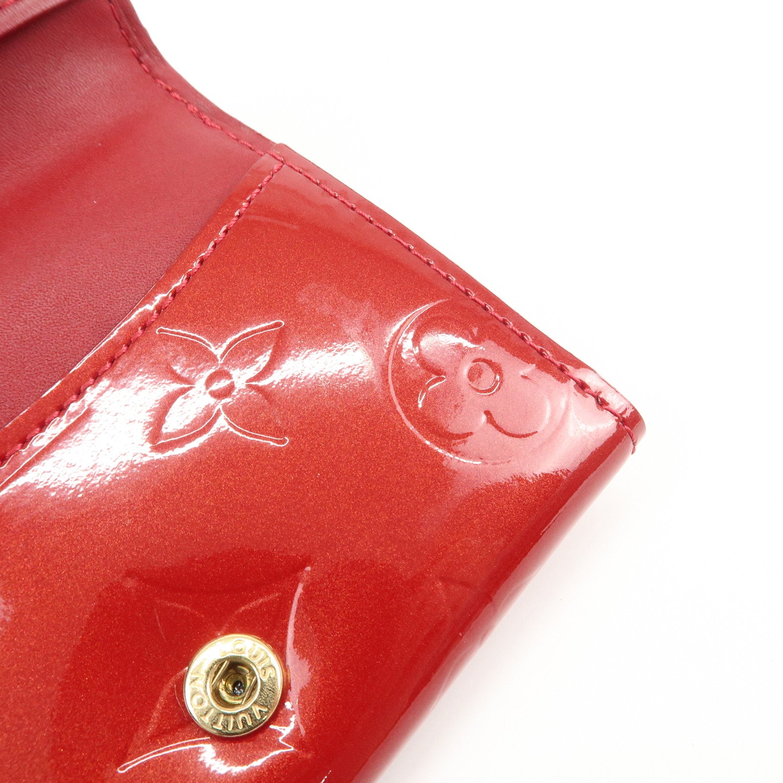Louis Vuitton Monogram Vernis Ludlow Coin Case Pomme d'Amour M91978