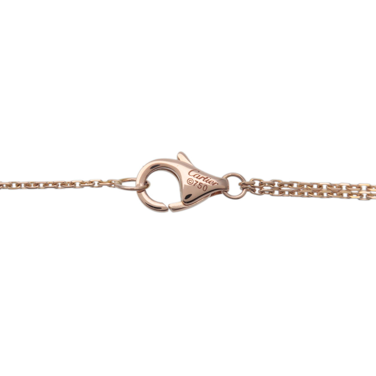 Cartier Sweet Trinity Necklace K18 Yellow Gold White Gold Rose Gold