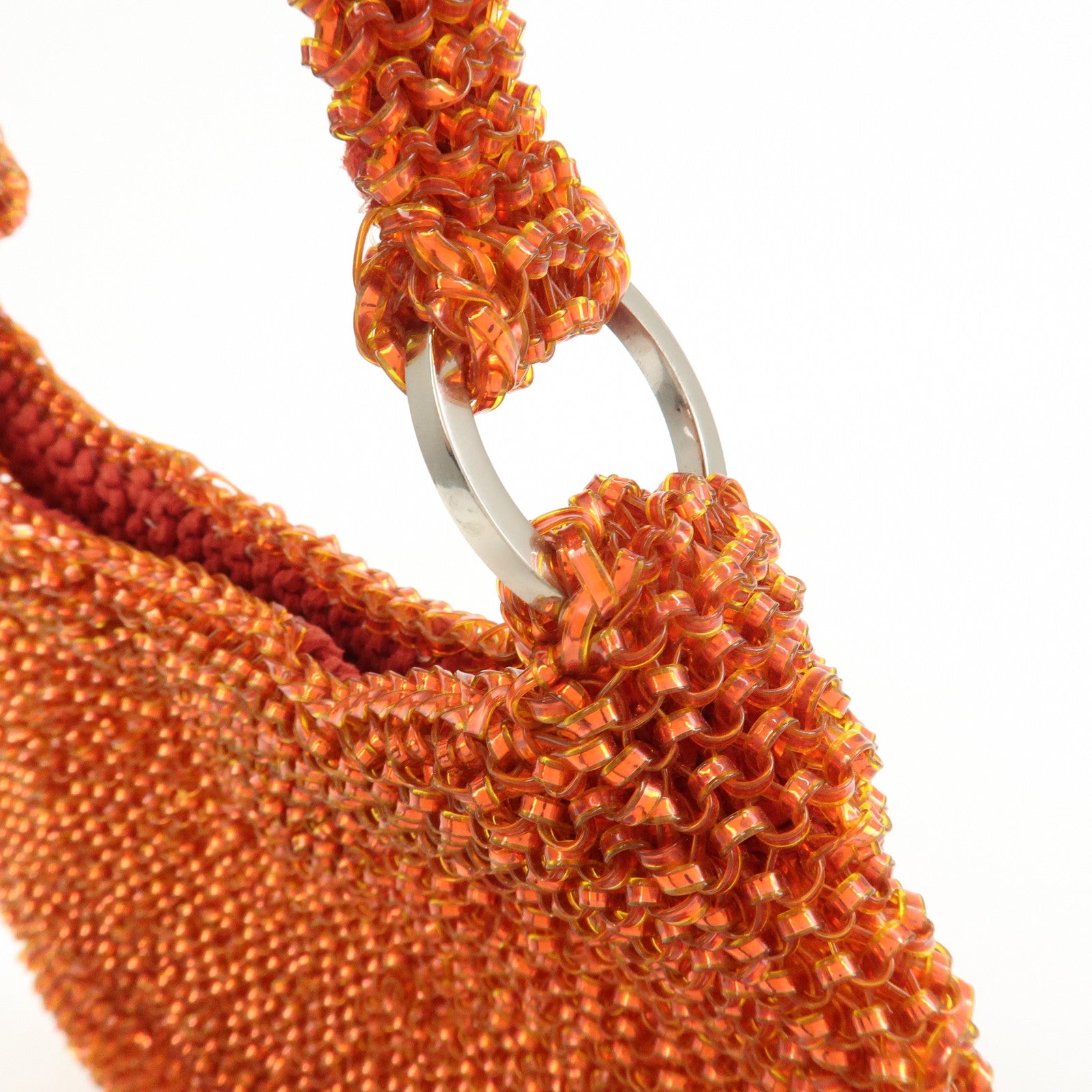 ANTEPRIMA Wire Bag PVC Shoulder Bag Hand Bag Orange