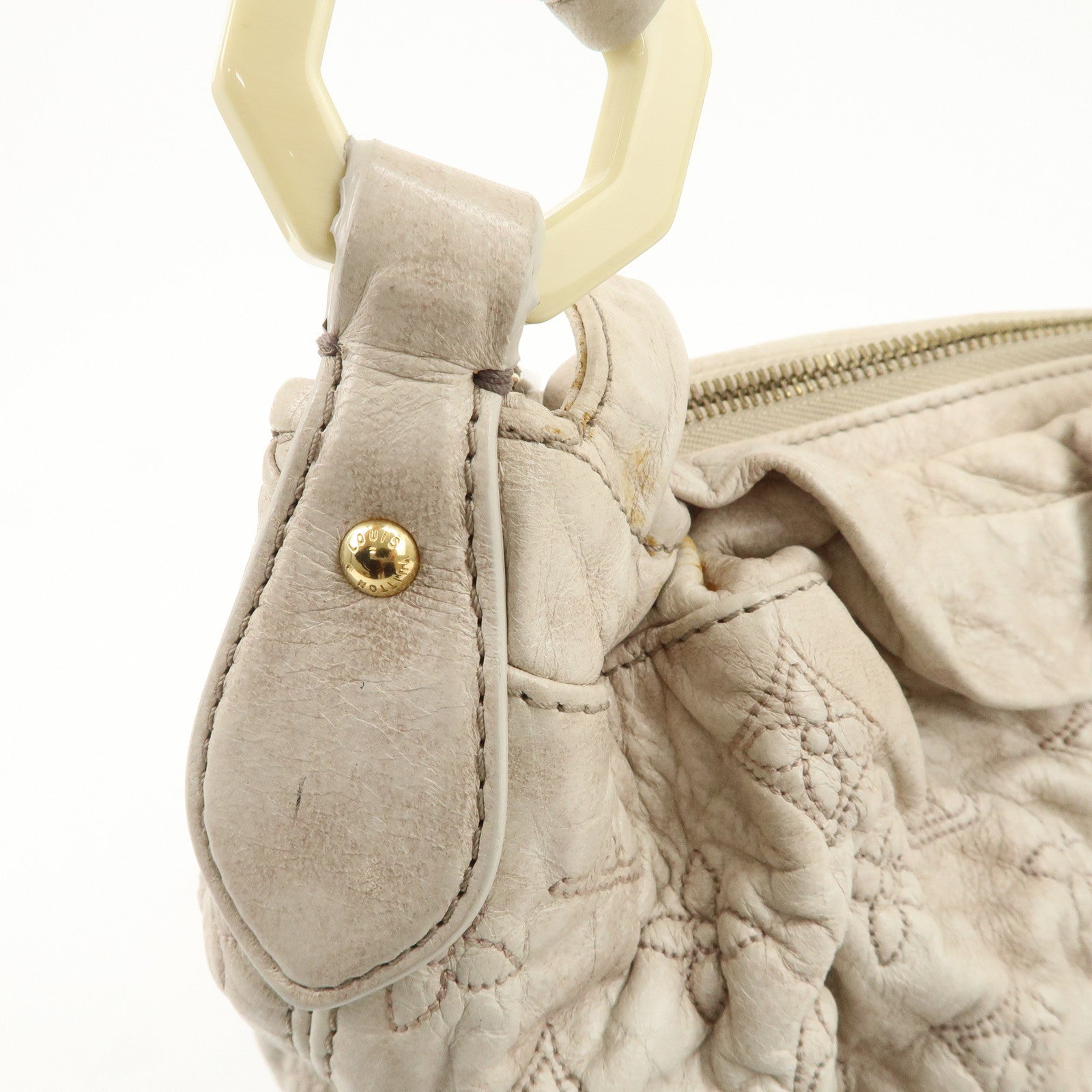 Louis Vuitton Leather Monogram O Lamp Nimbs GM Shoulder Bag M95423 Used