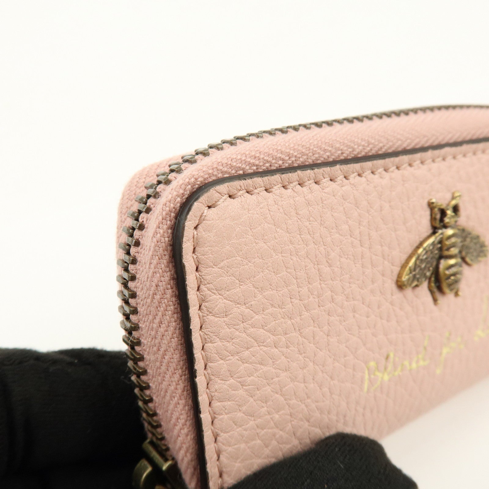 GUCCI Animalier Leather 6 Ring Key Case Key Holder Pink 498096