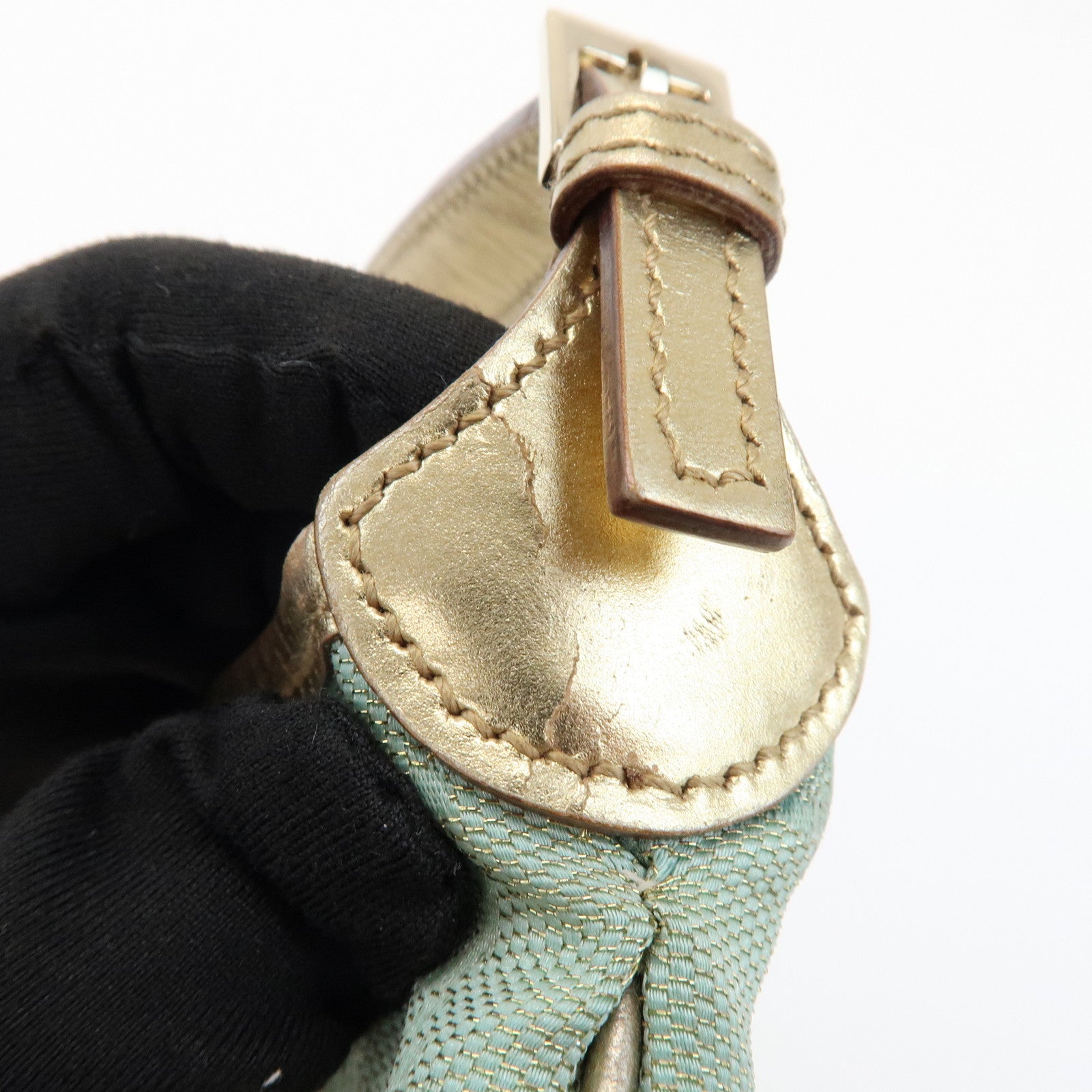 GUCCI Jackie GG Monogram Canvas Leather Mini Pouch 005・0819