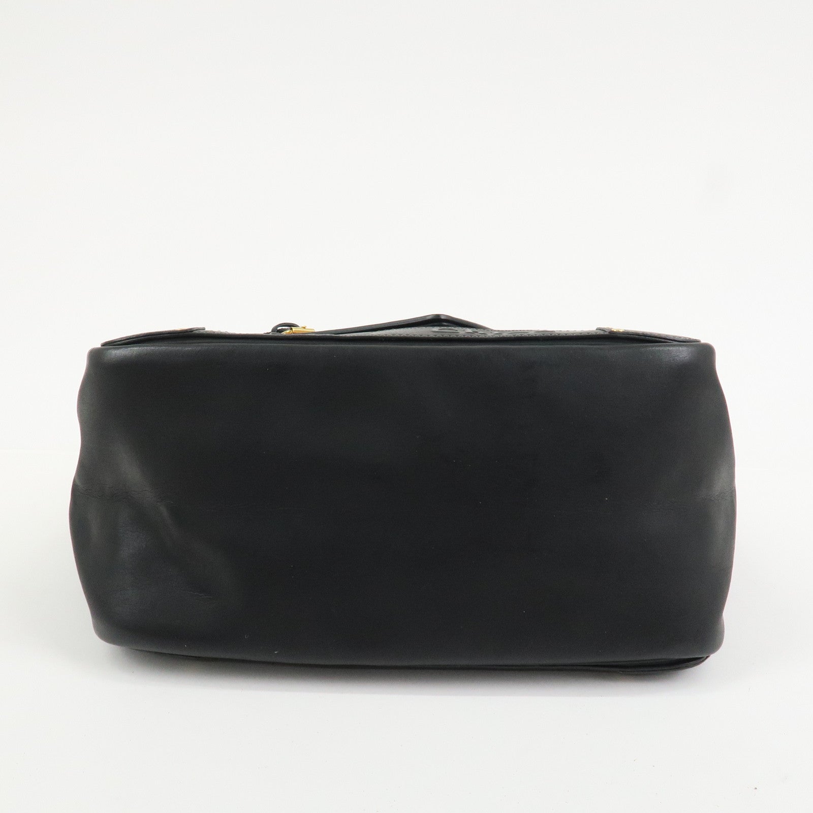 Chloe Eden Logo Leather Shoulder Bag Tote Bag Black