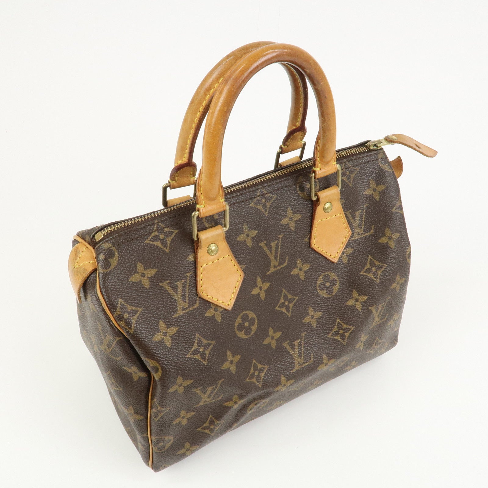 Louis Vuitton Monogram Speedy 25 Boston Bag Hand Bag Brown M41528