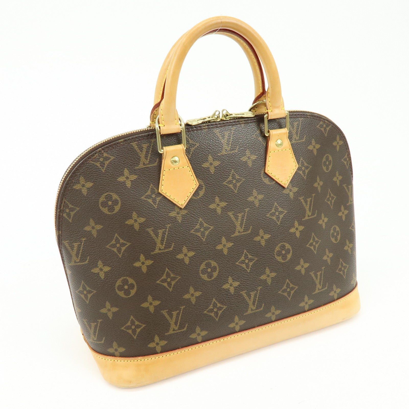 Louis Vuitton Monogram Alma Hand Bag Brown M51130